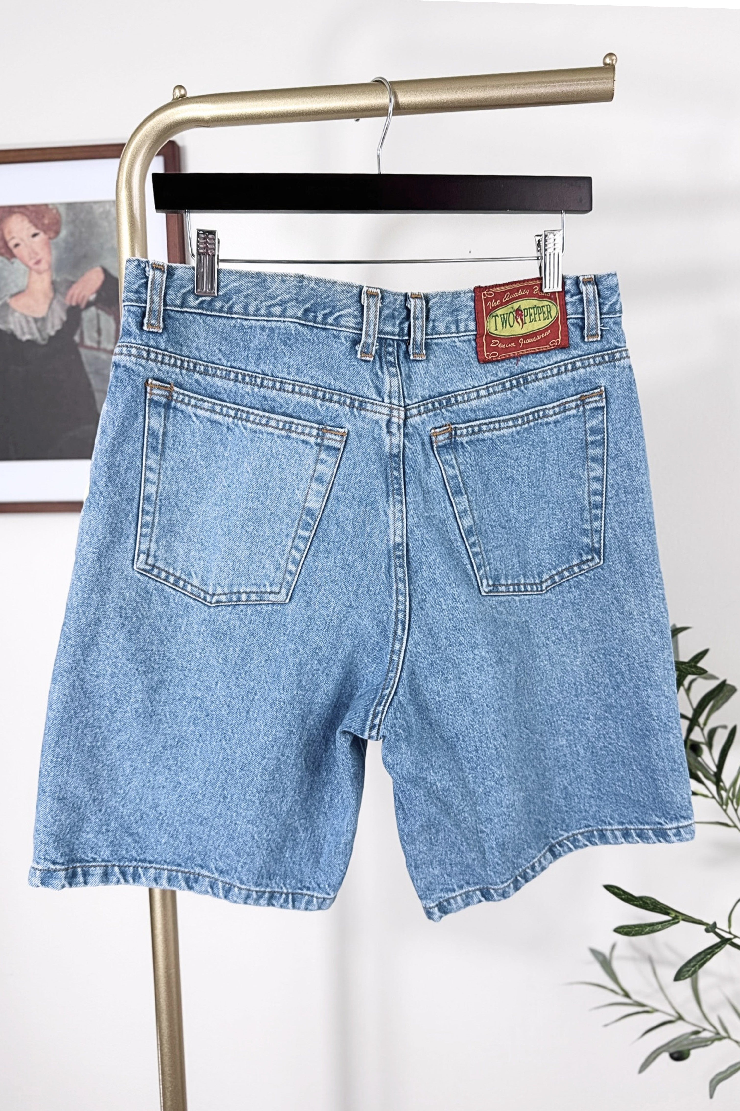 Bermuda en jeans large denim moyen