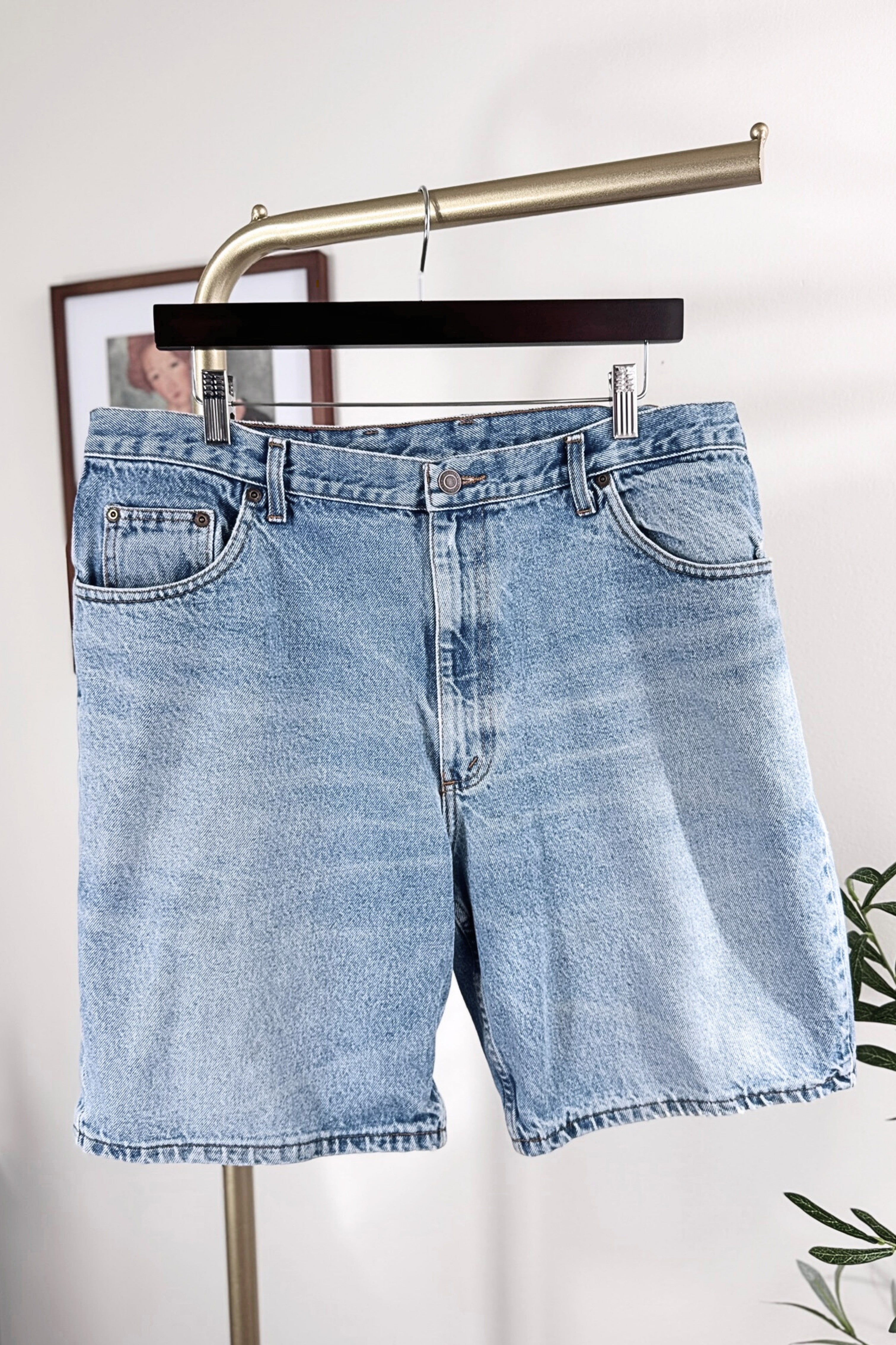Bermuda en jeans large denim moyen