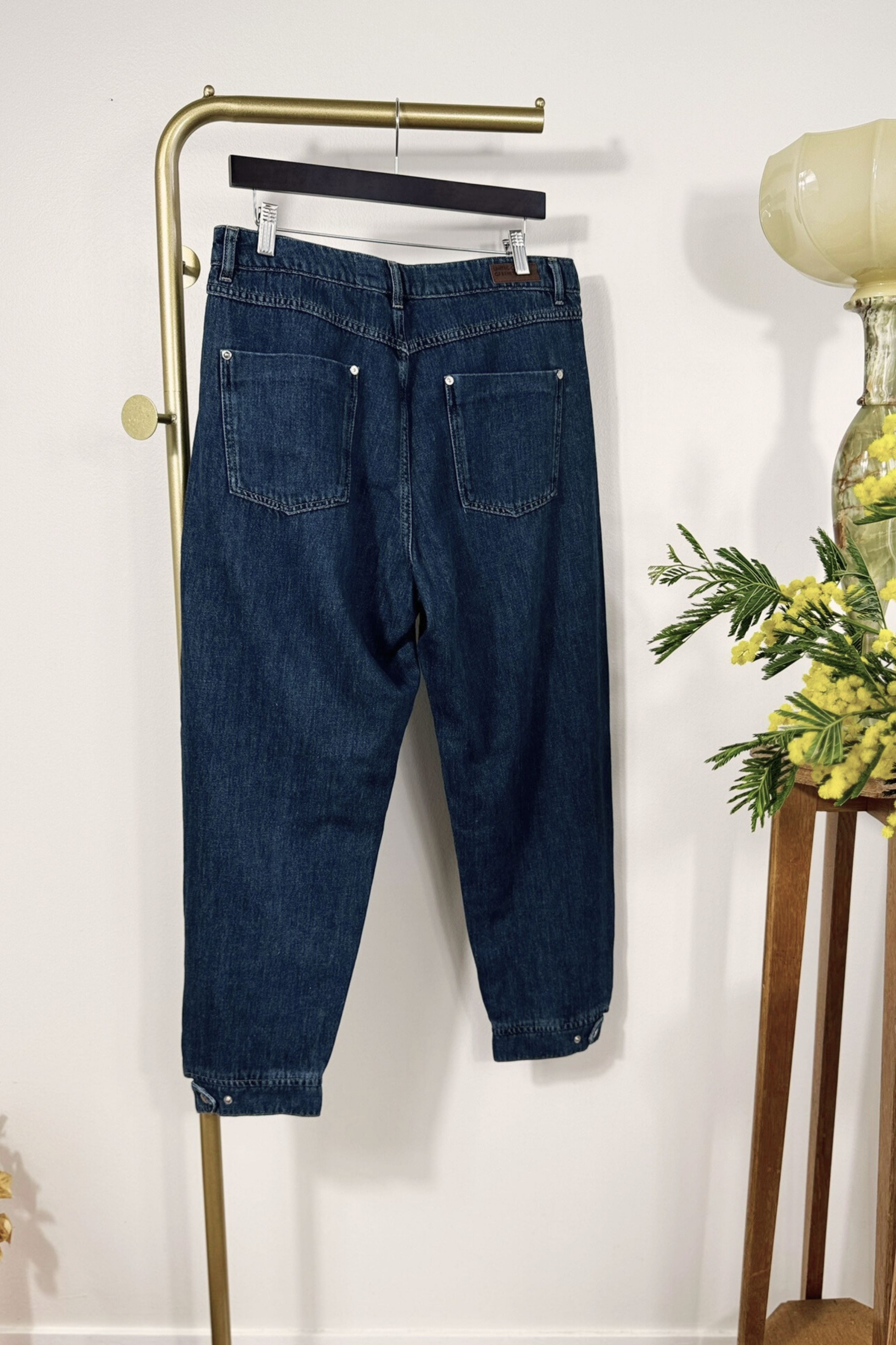 Jeans Benetton fluffy bleu moyen