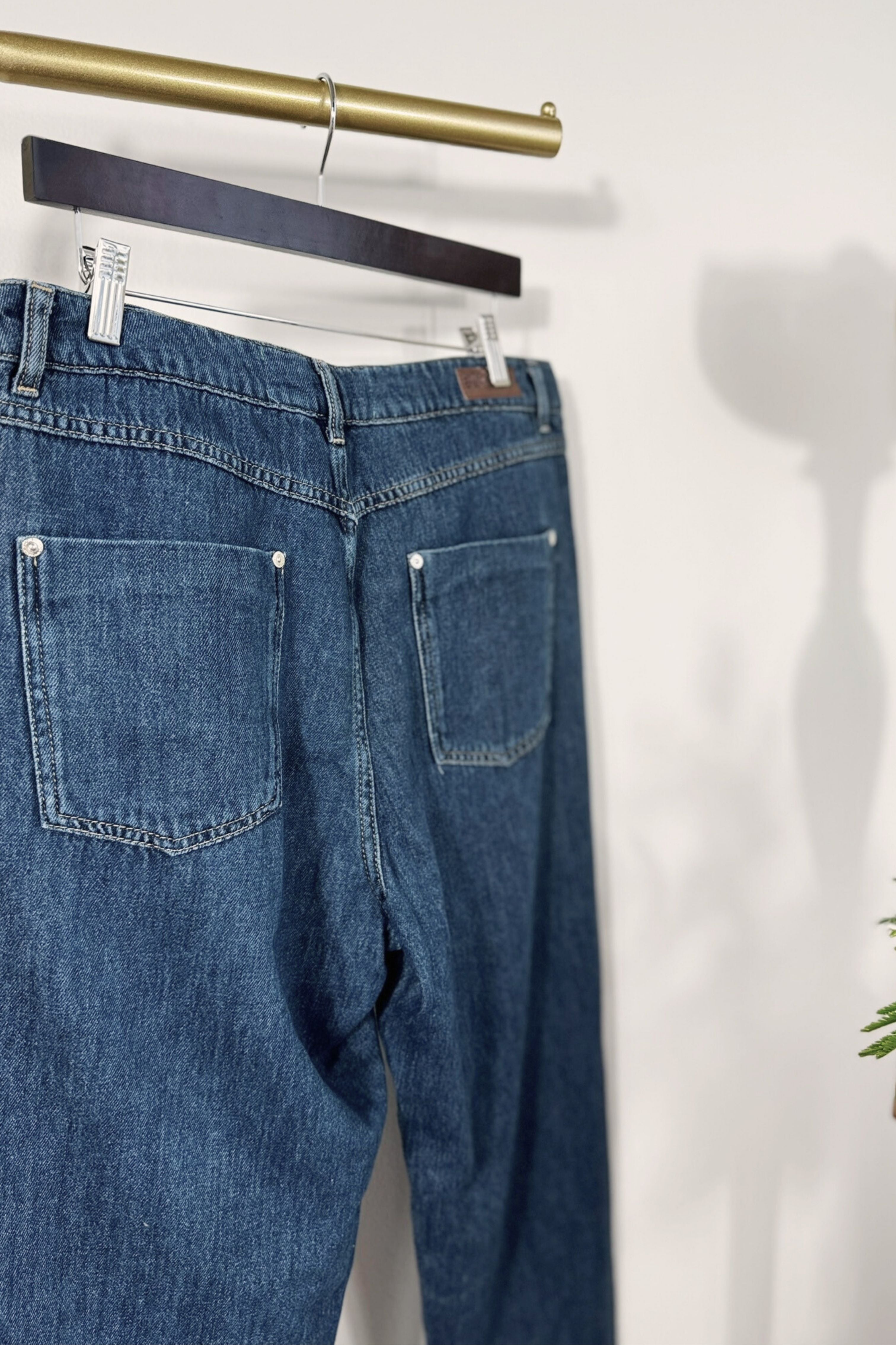 Jeans Benetton fluffy bleu moyen