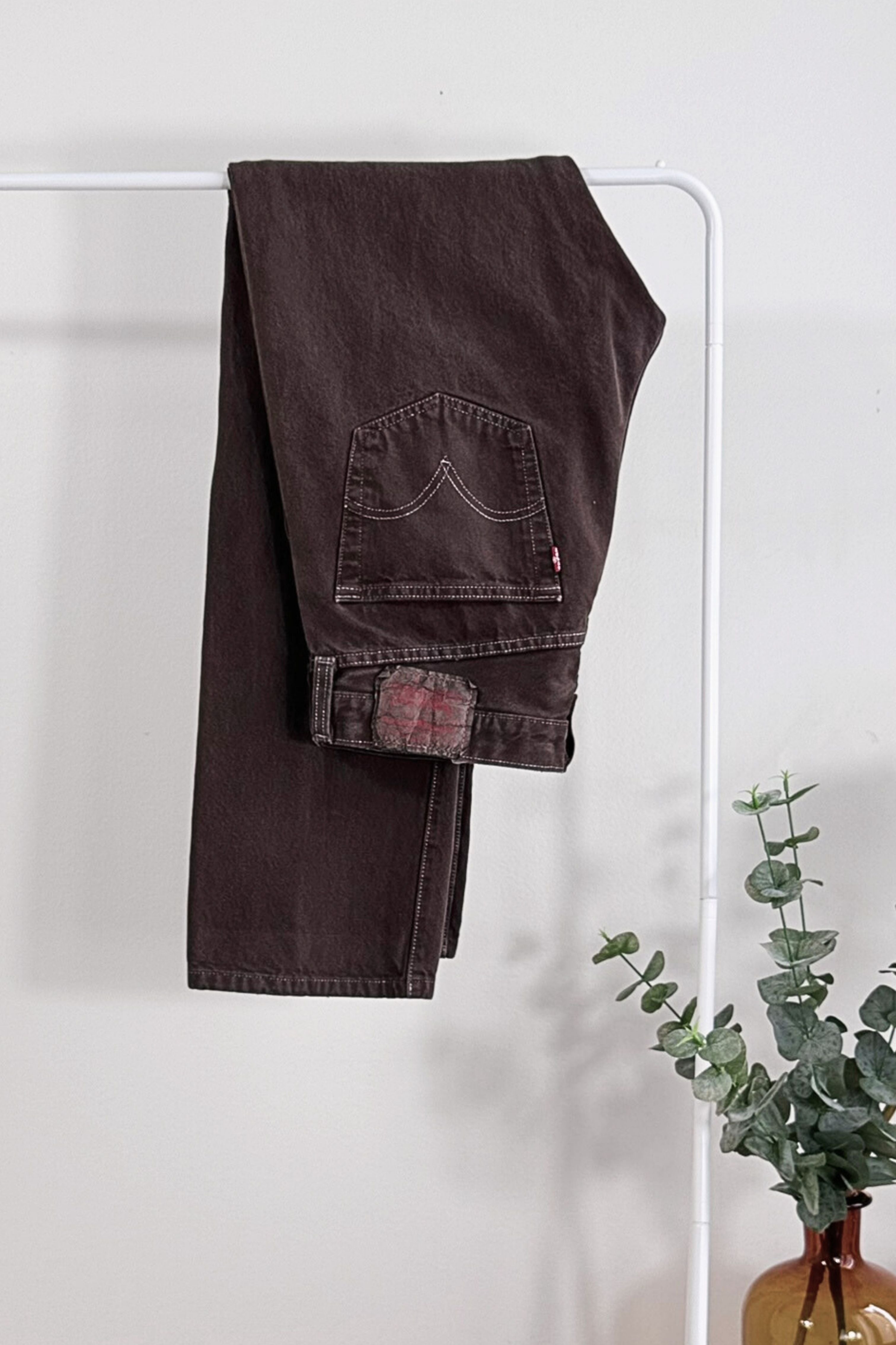 Jeans Levi's 501 W31 L32 marron