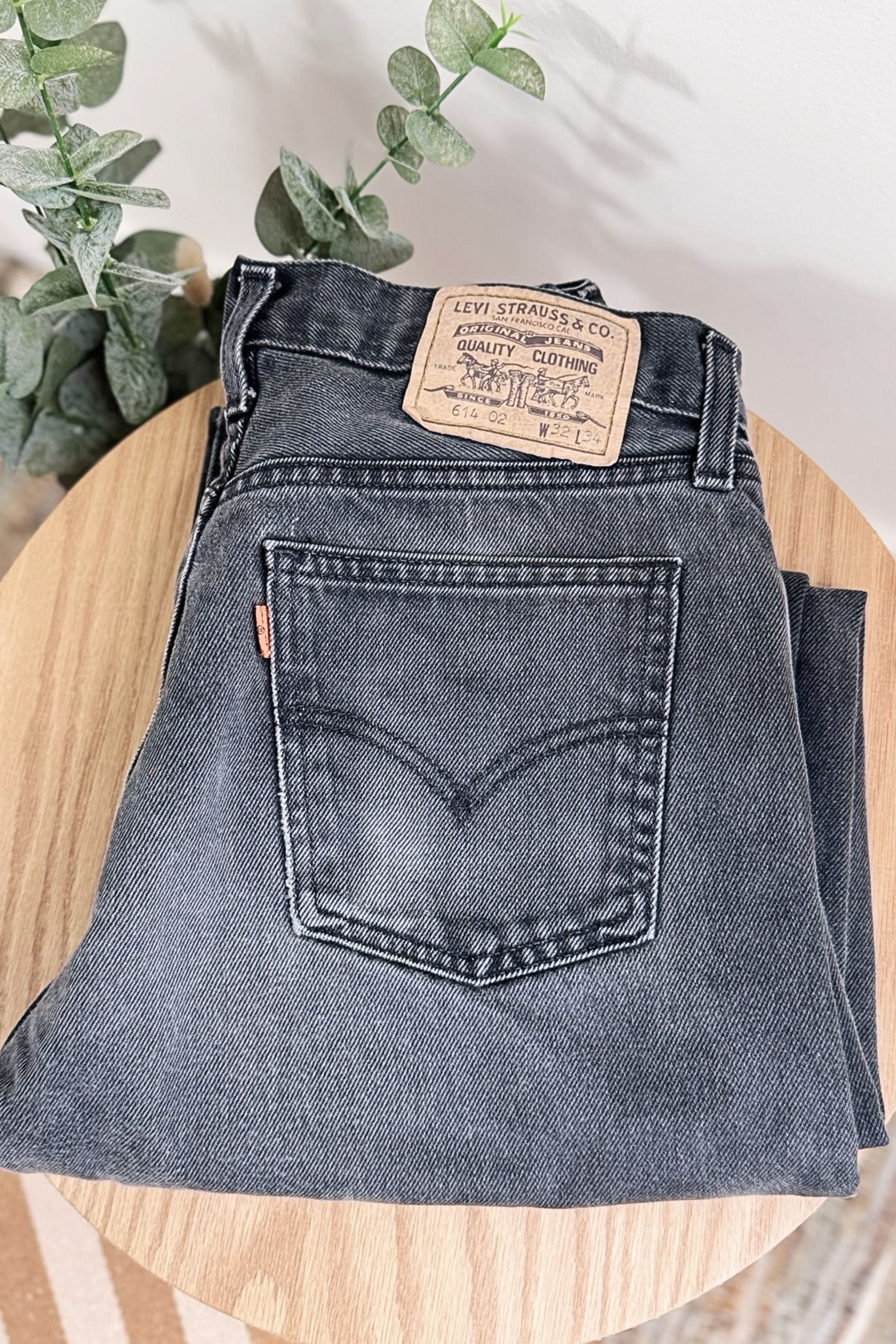 Jeans Levi's 614 W32 L34 gris