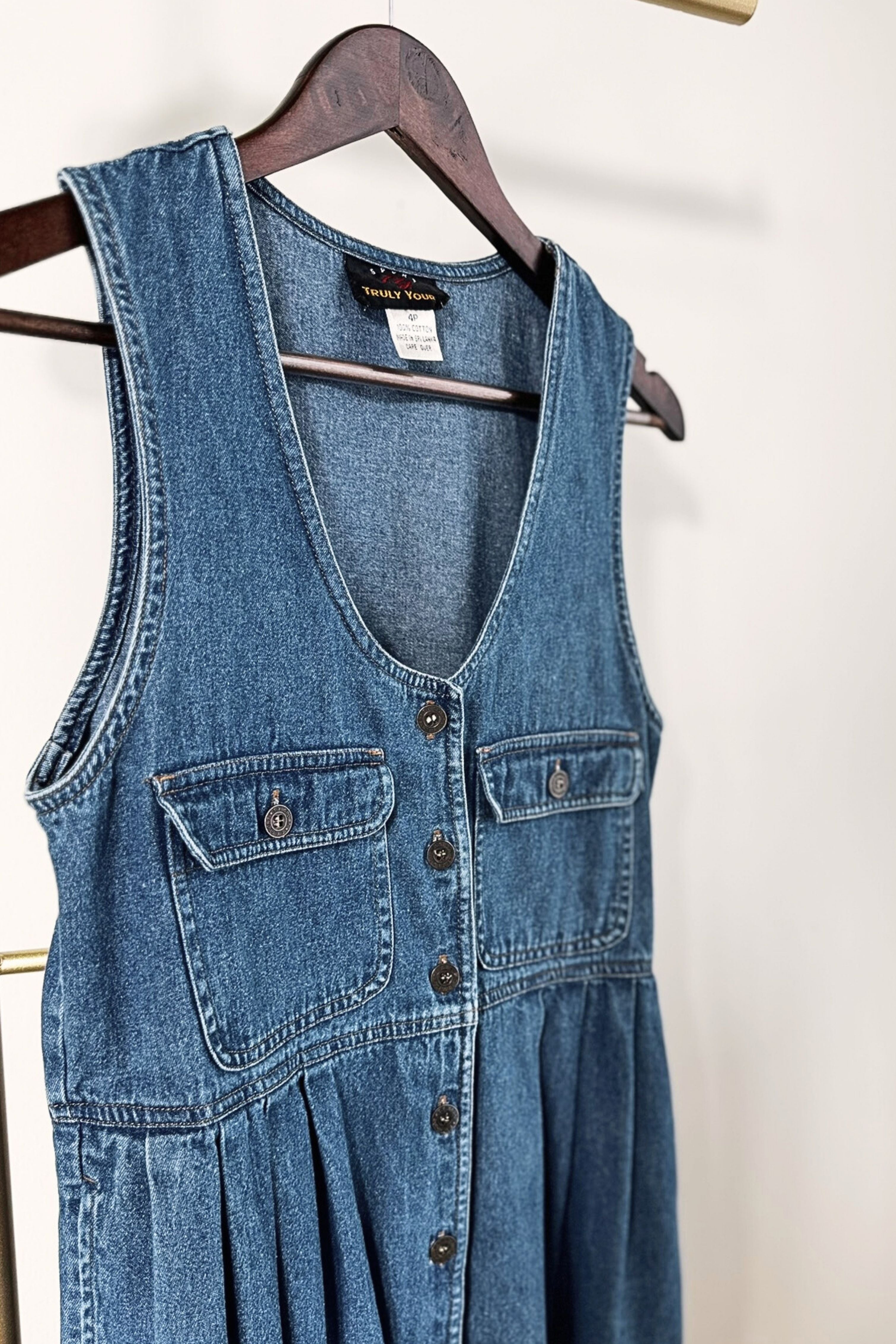 Short blue skater dress
