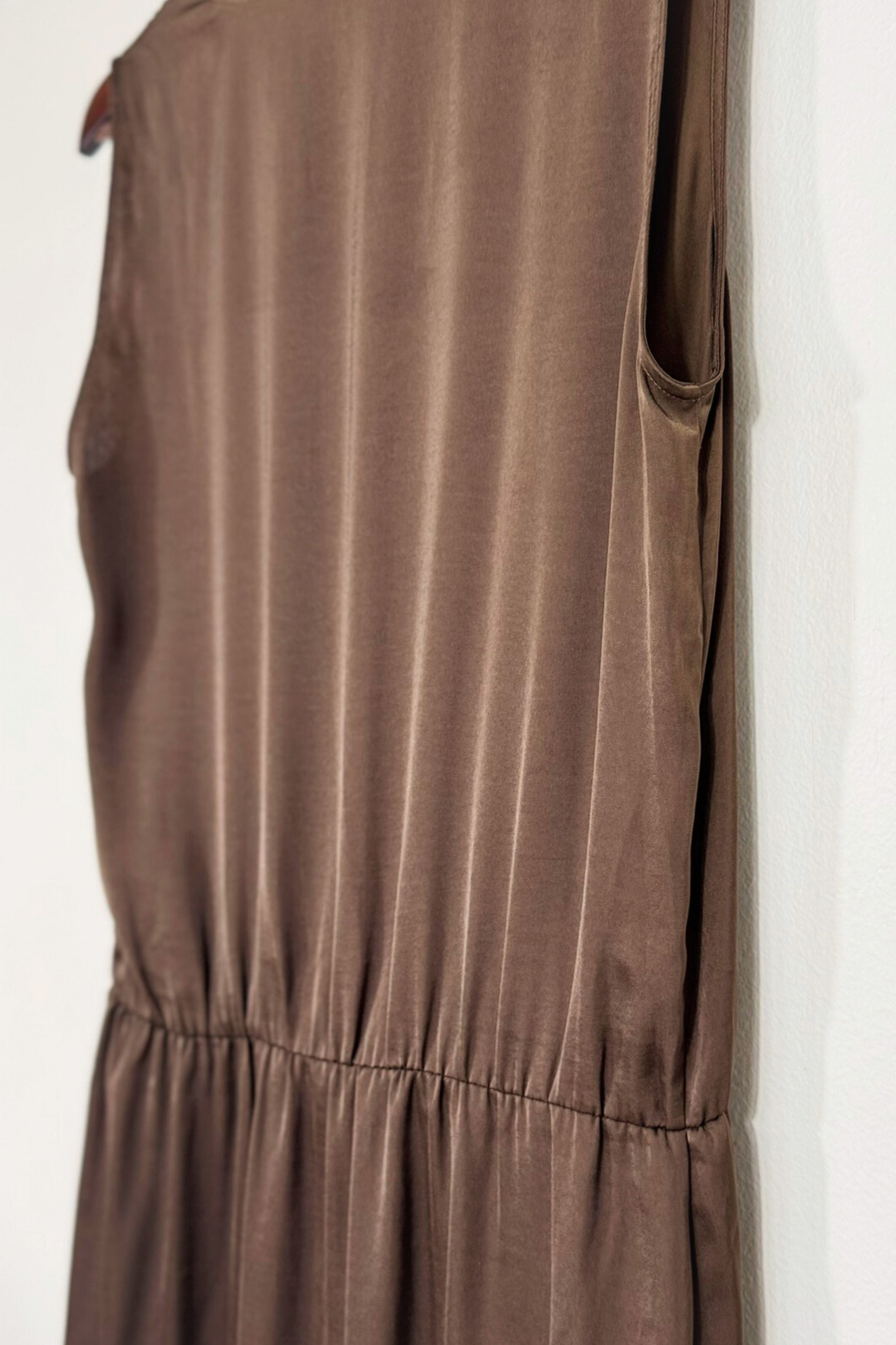 Robe longue BCBGMAXAZRIA chocolat