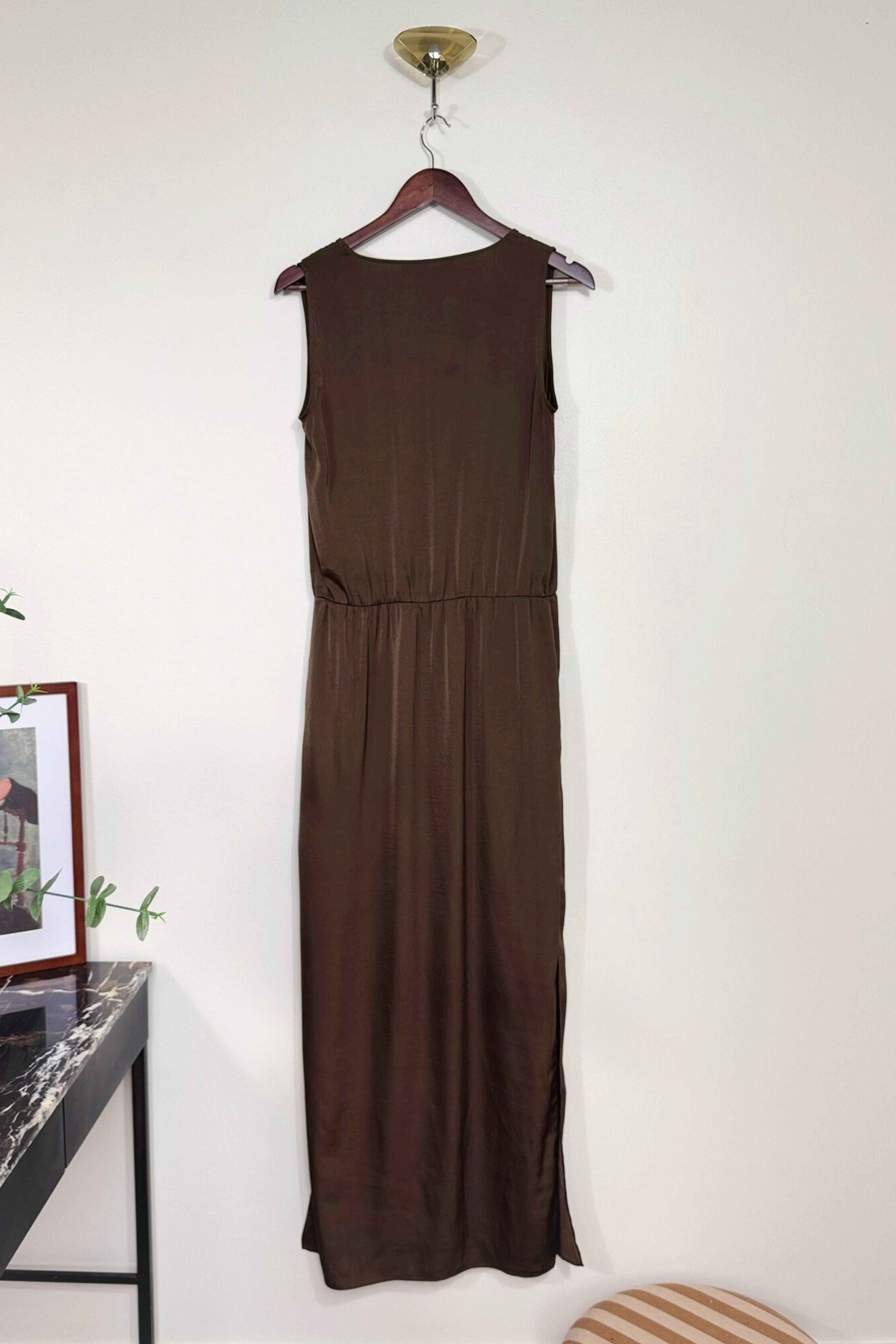 Robe longue BCBGMAXAZRIA chocolat