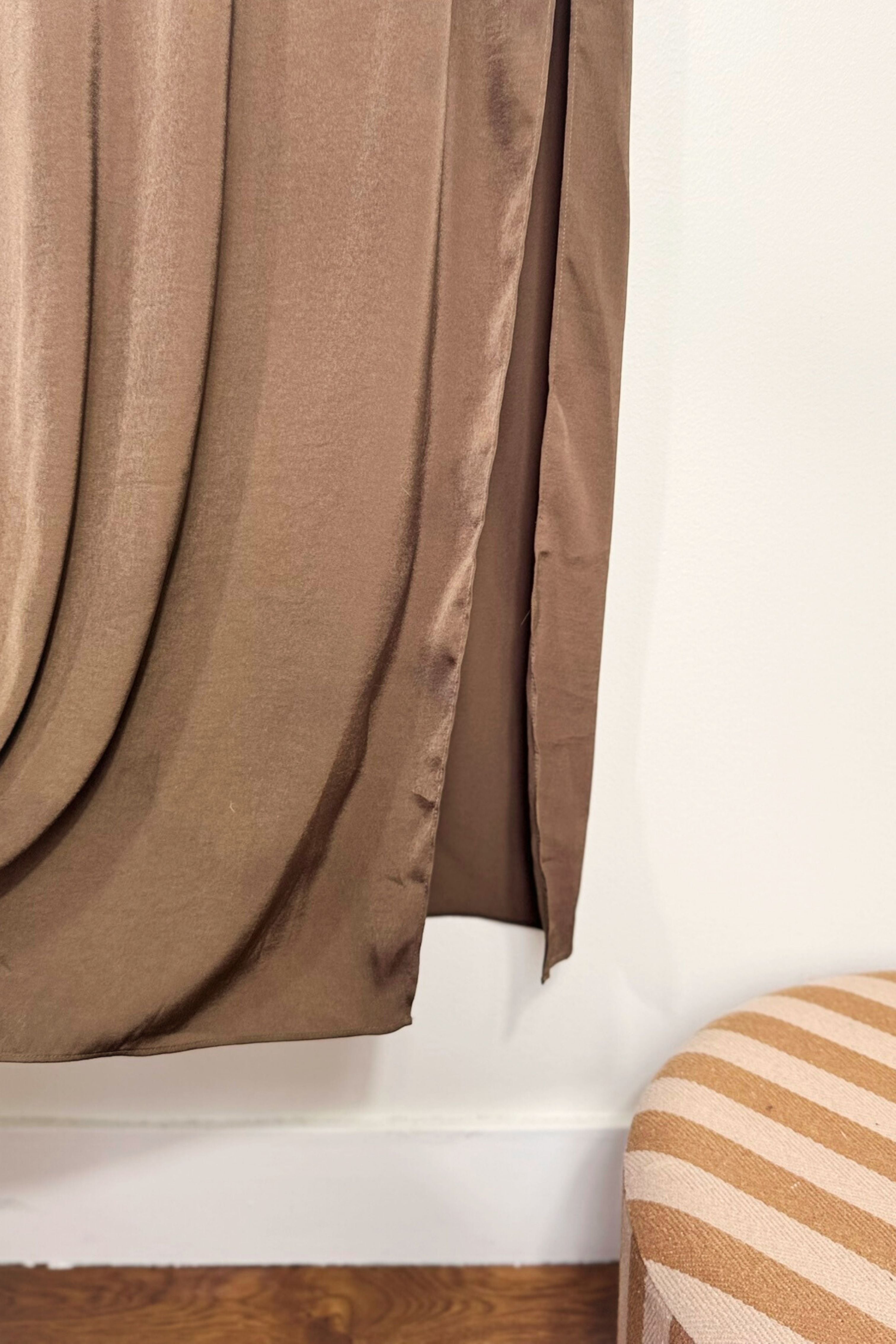 Robe longue BCBGMAXAZRIA chocolat