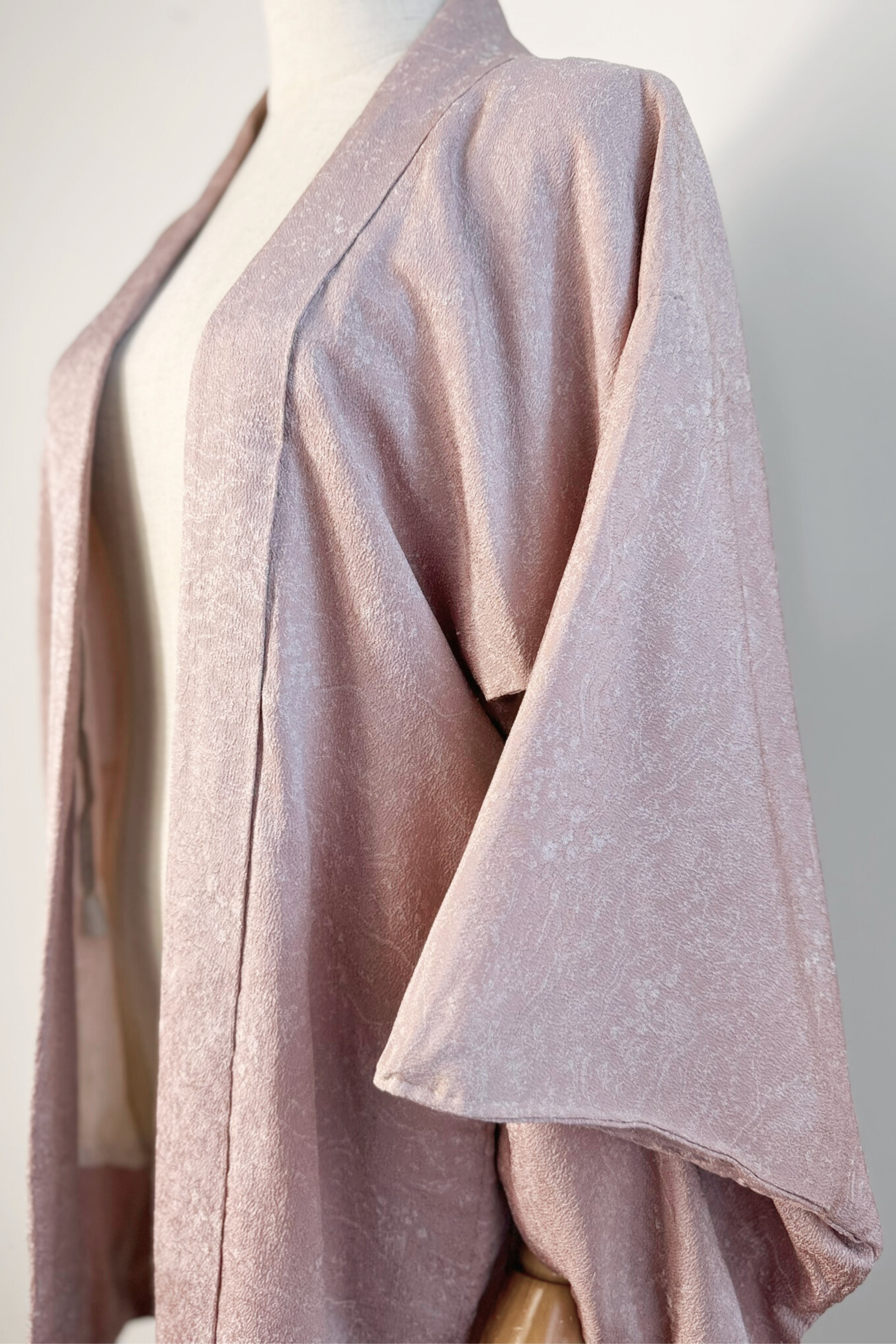 Kimono court vieux rose