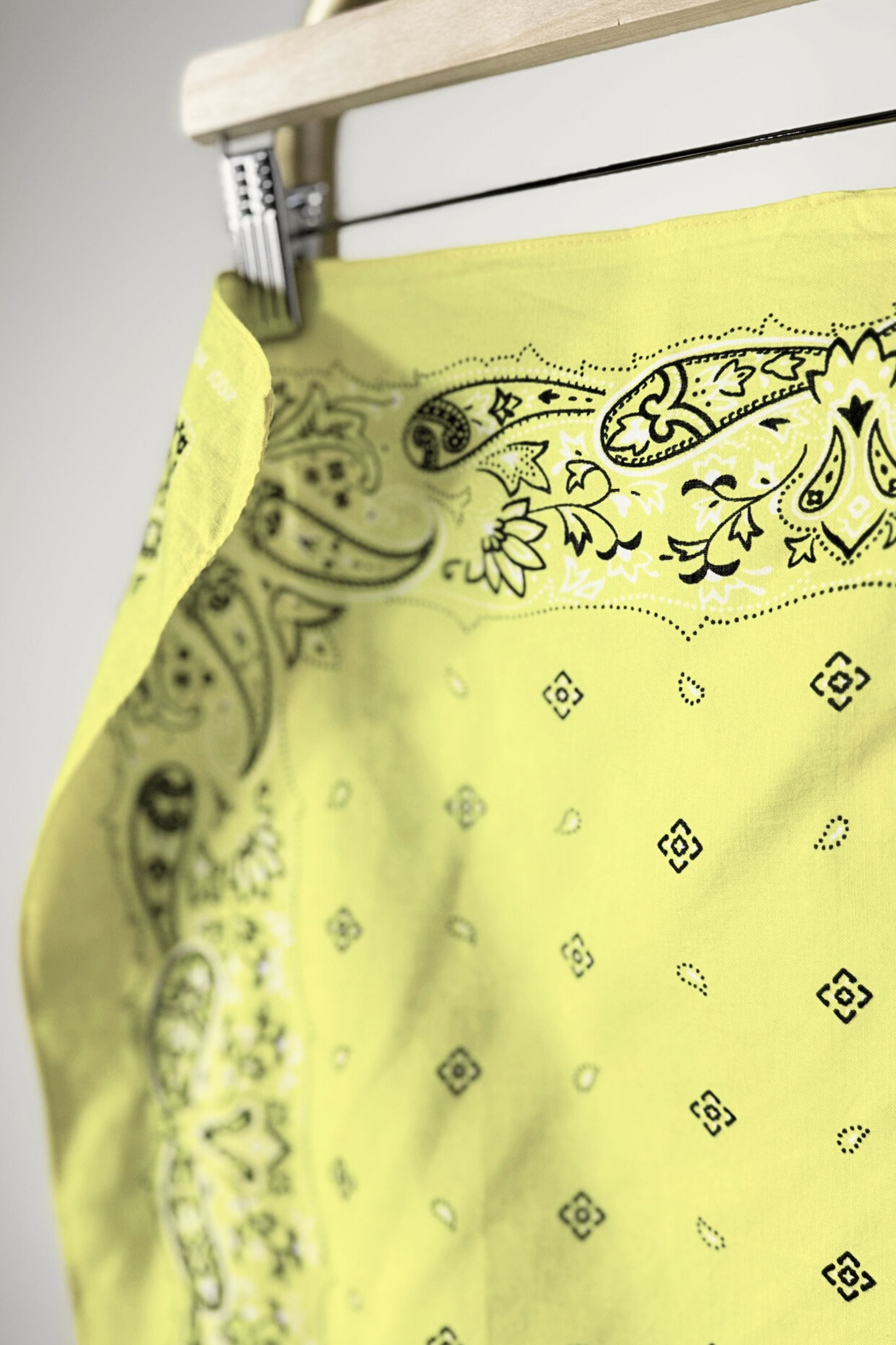 Bandana coton jaune flash
