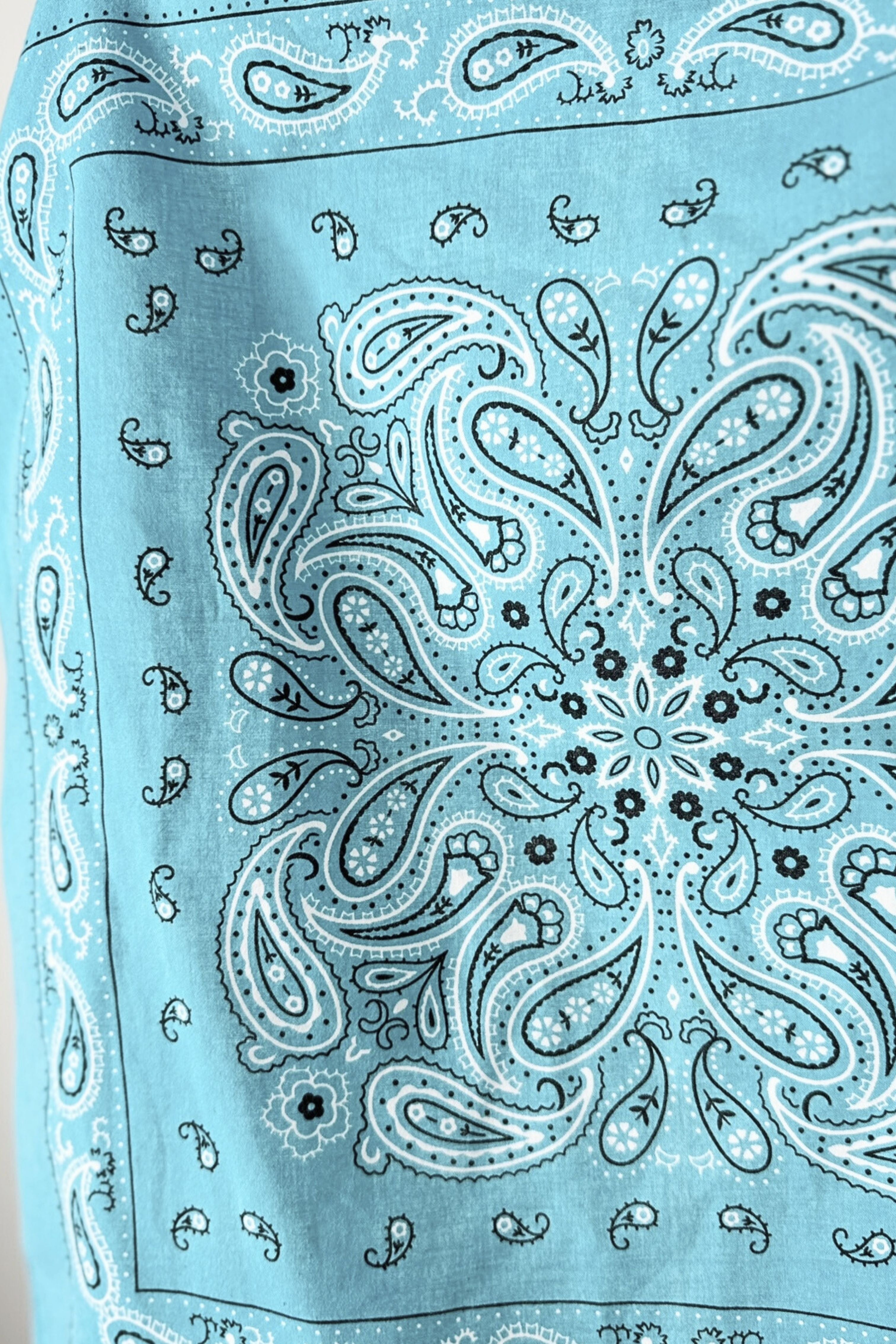 Bandana coton turquoise