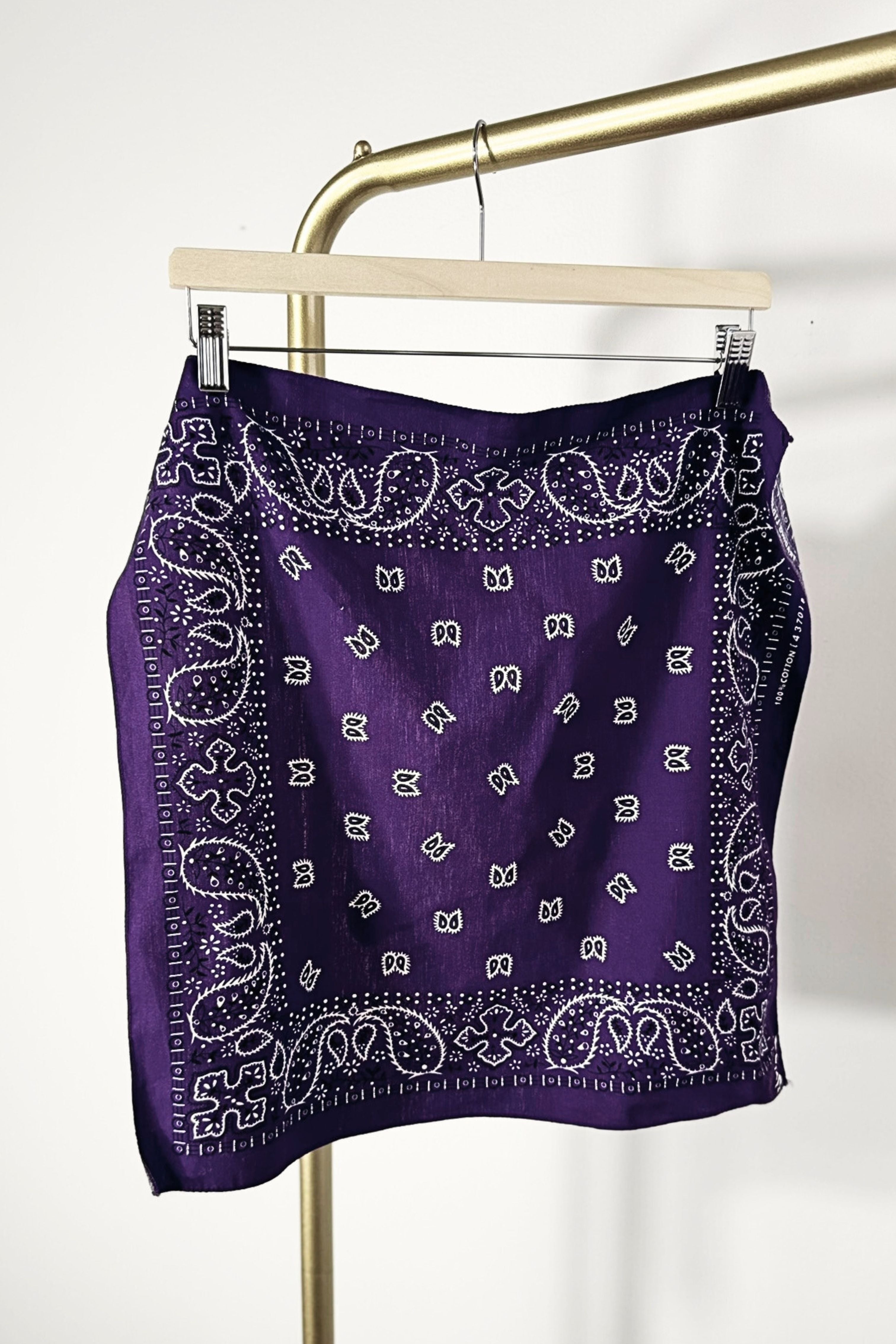 Bandana coton violet