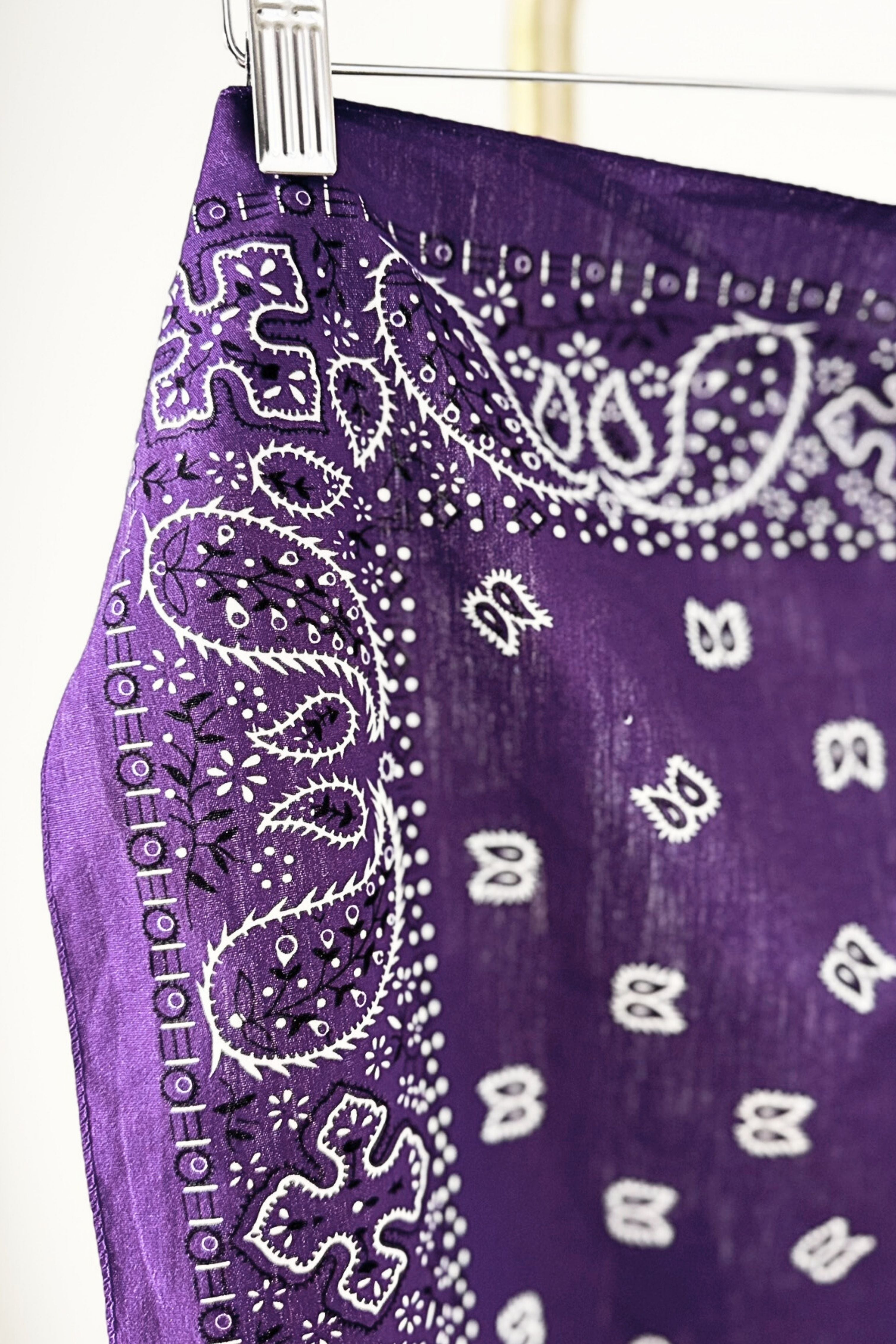 Bandana coton violet
