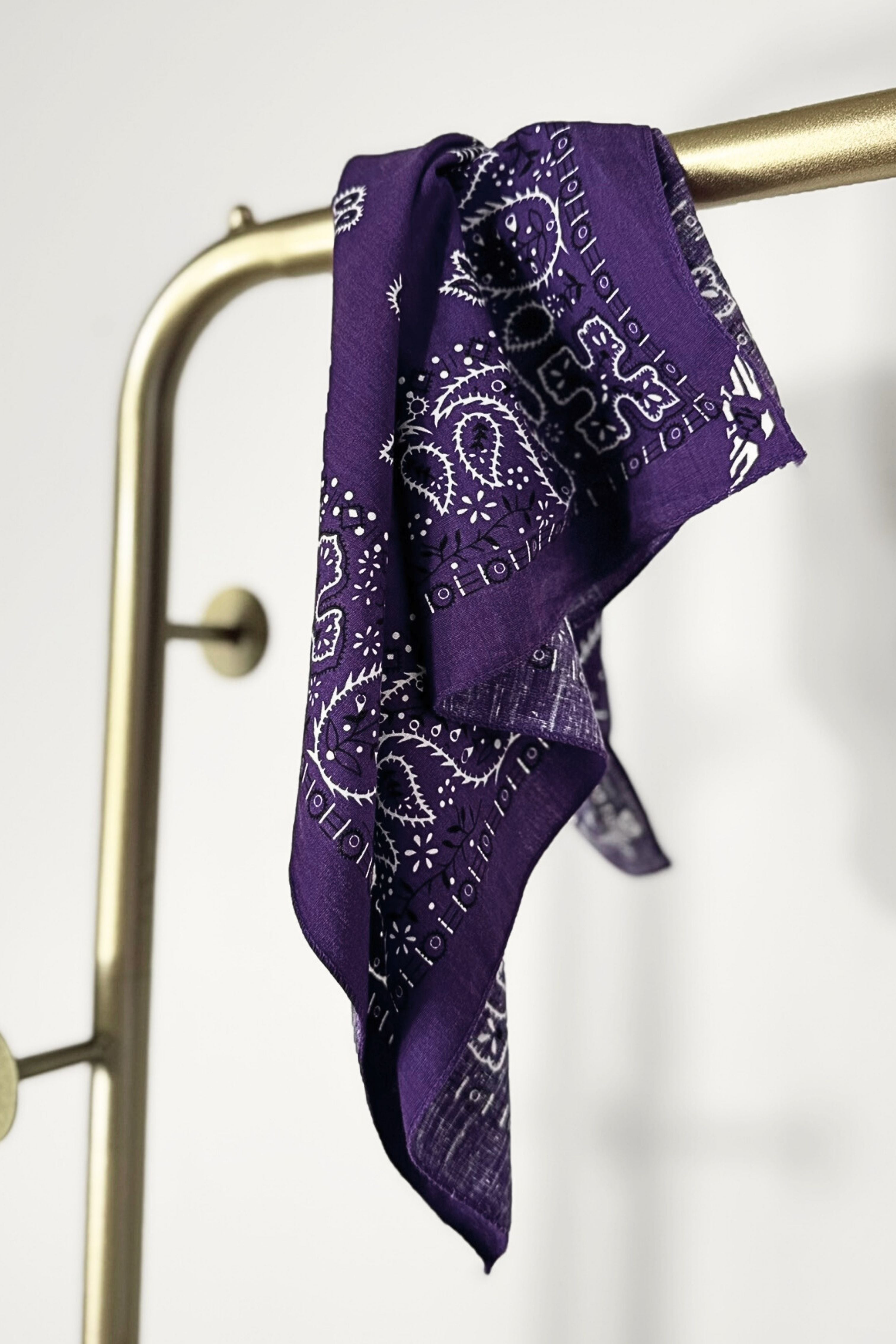 Bandana coton violet