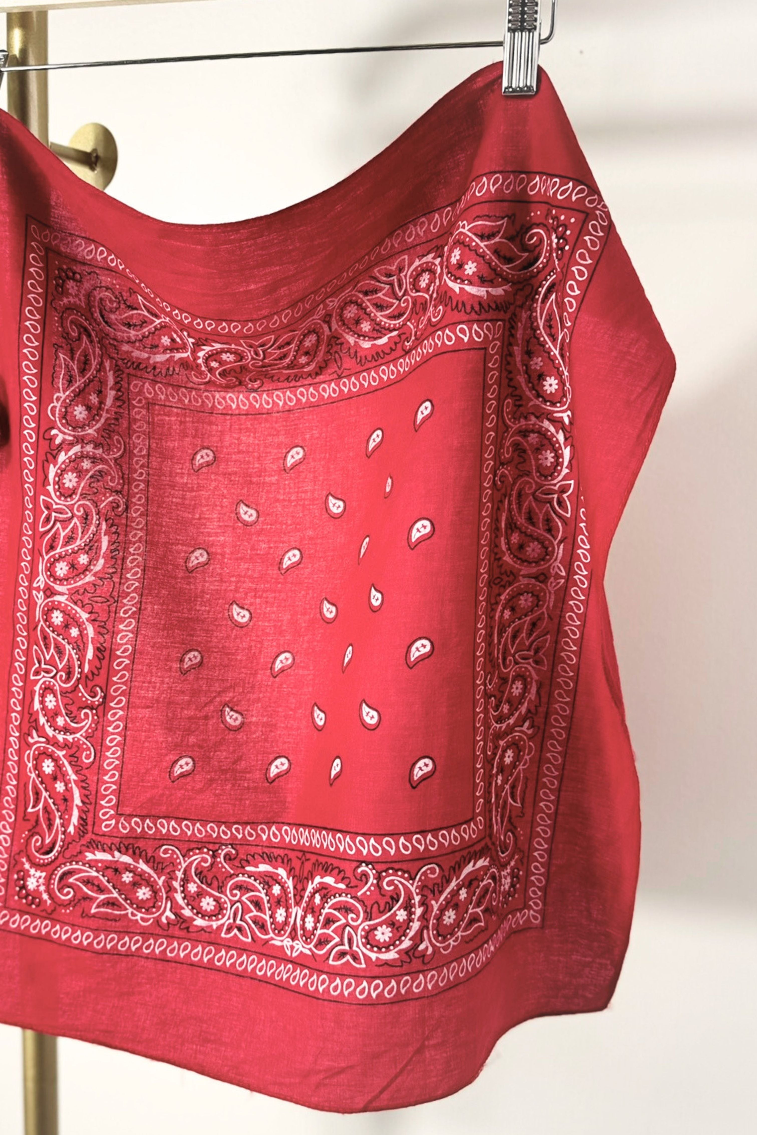 Bandana coton bordeaux