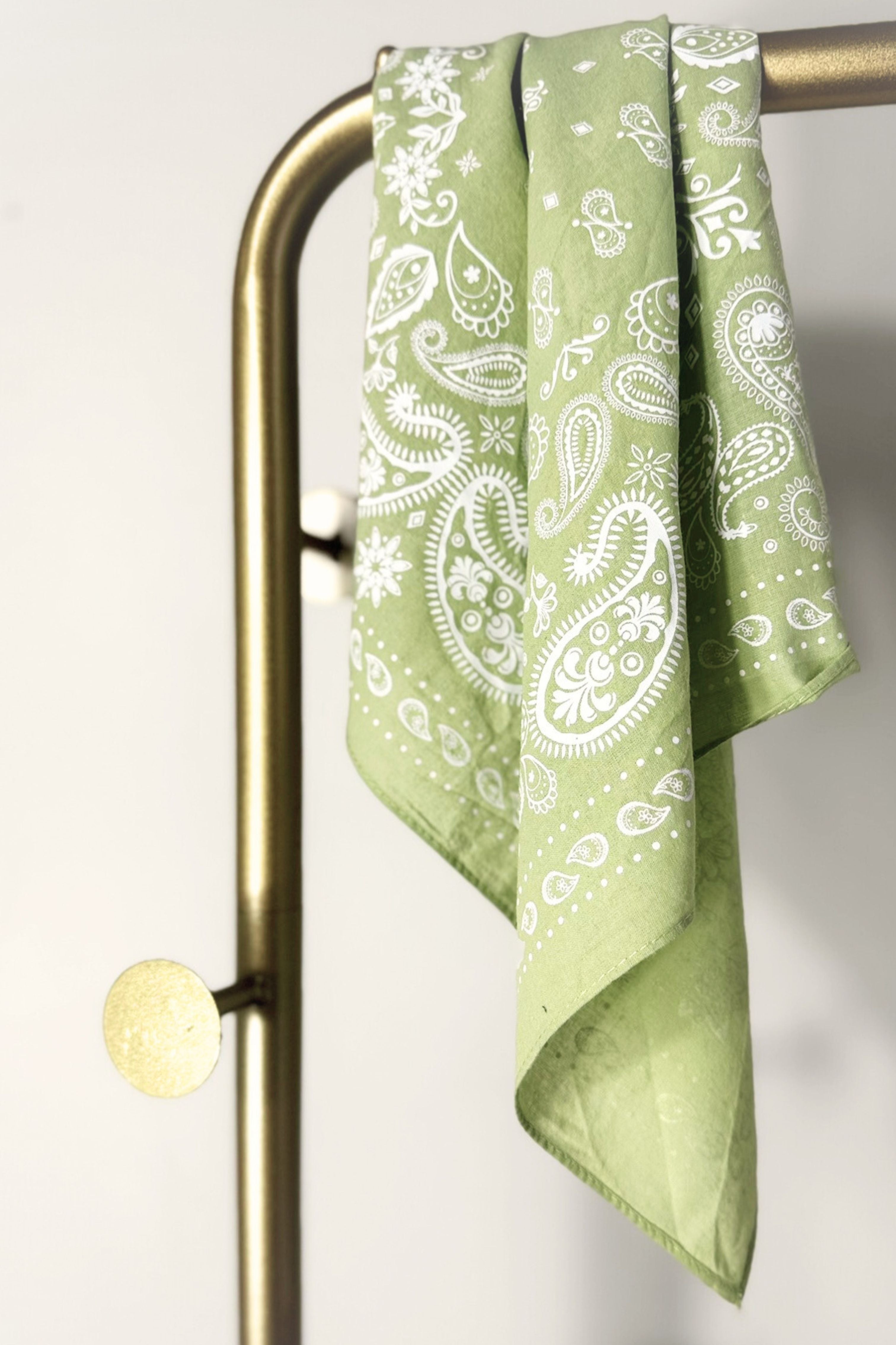 Bandana coton vert clair