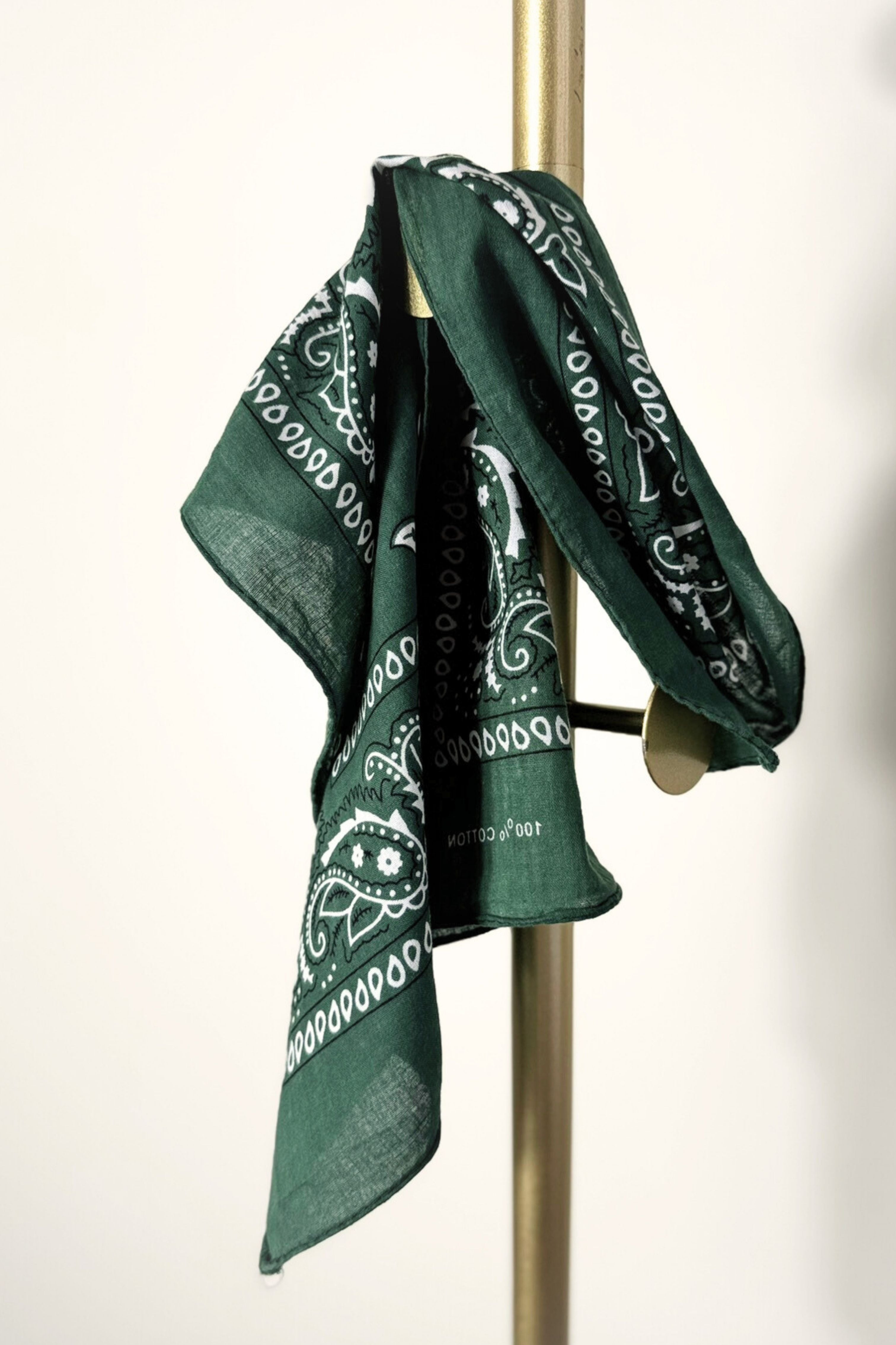 Bandana coton vert sapin