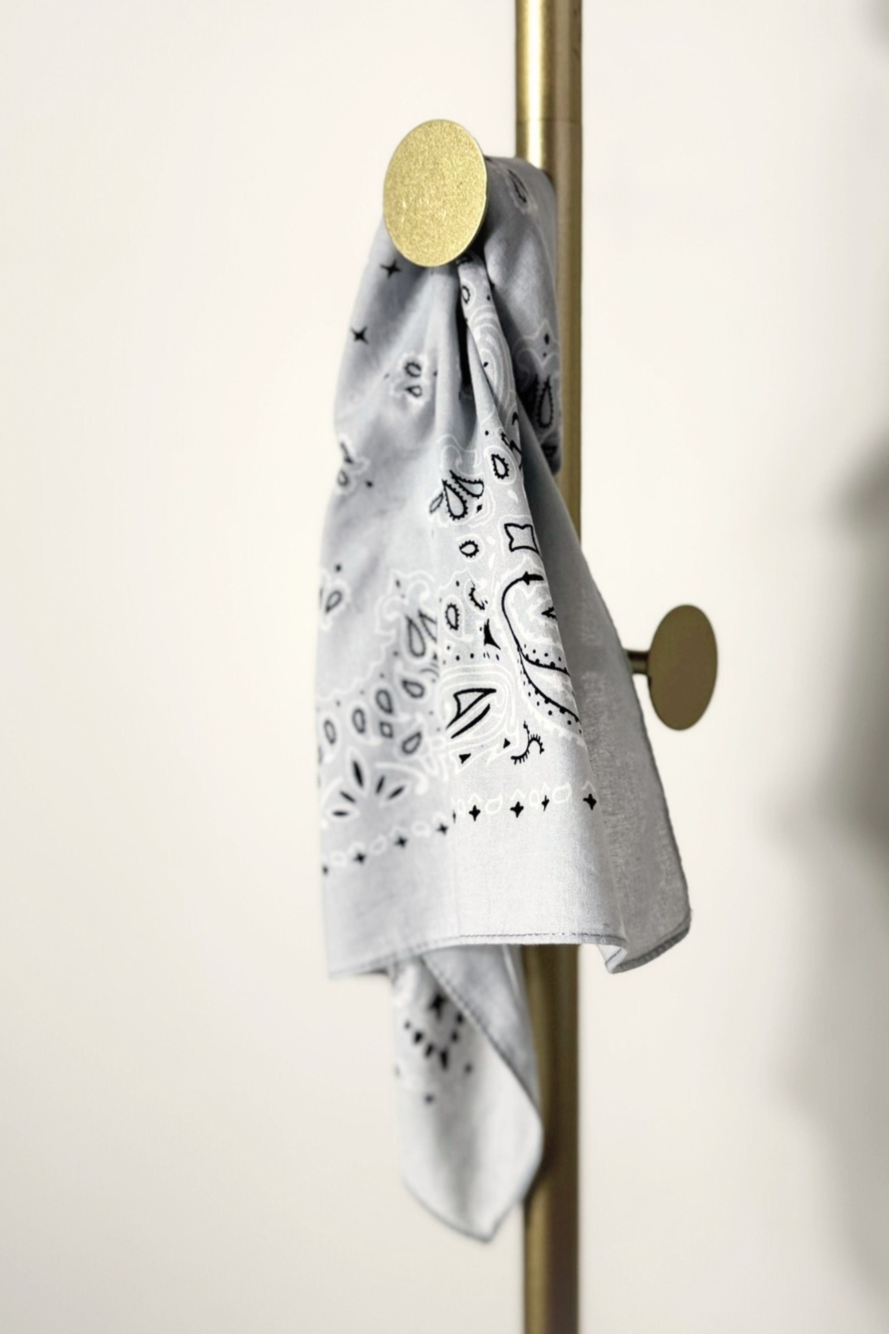 Bandana coton gris clair