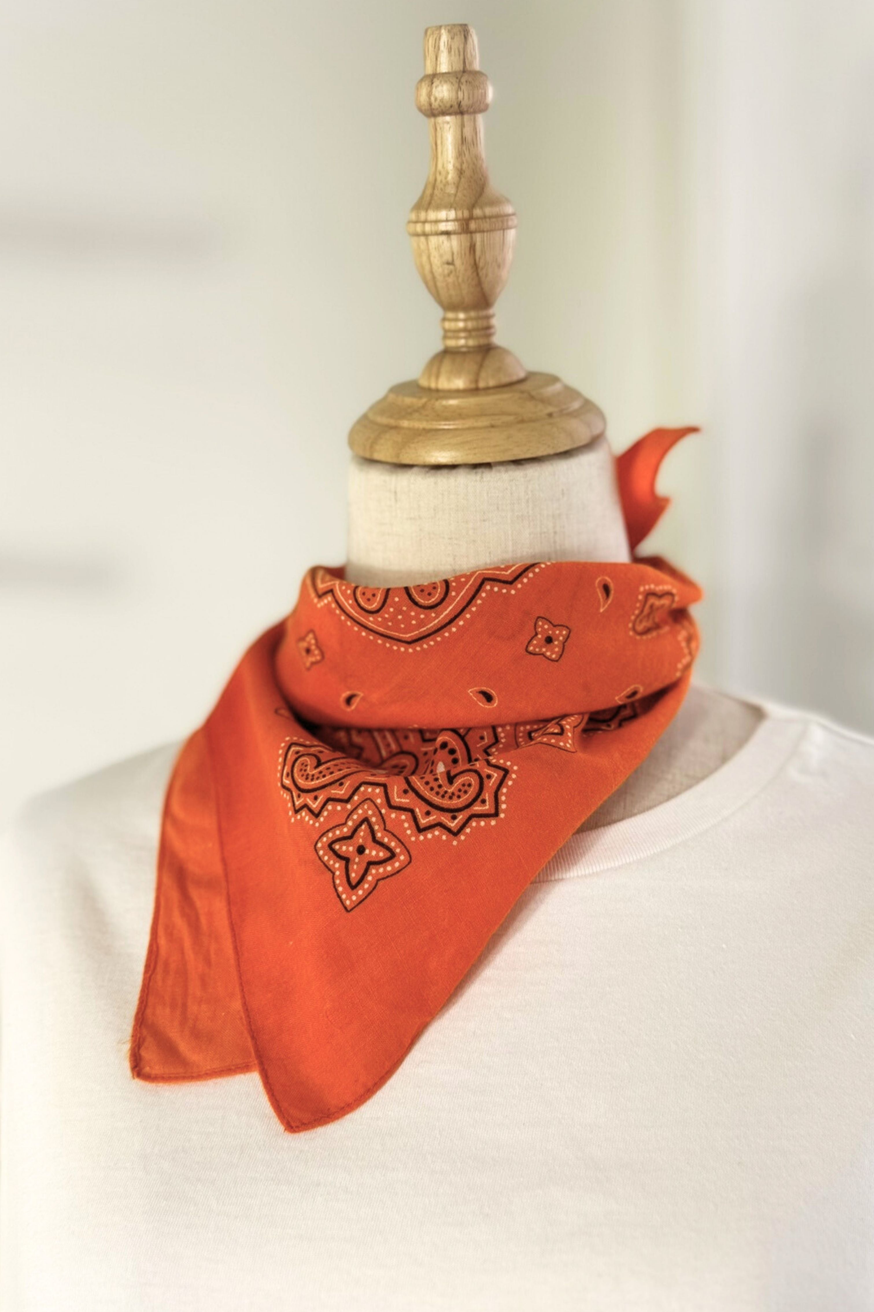 Bandana coton orange flash