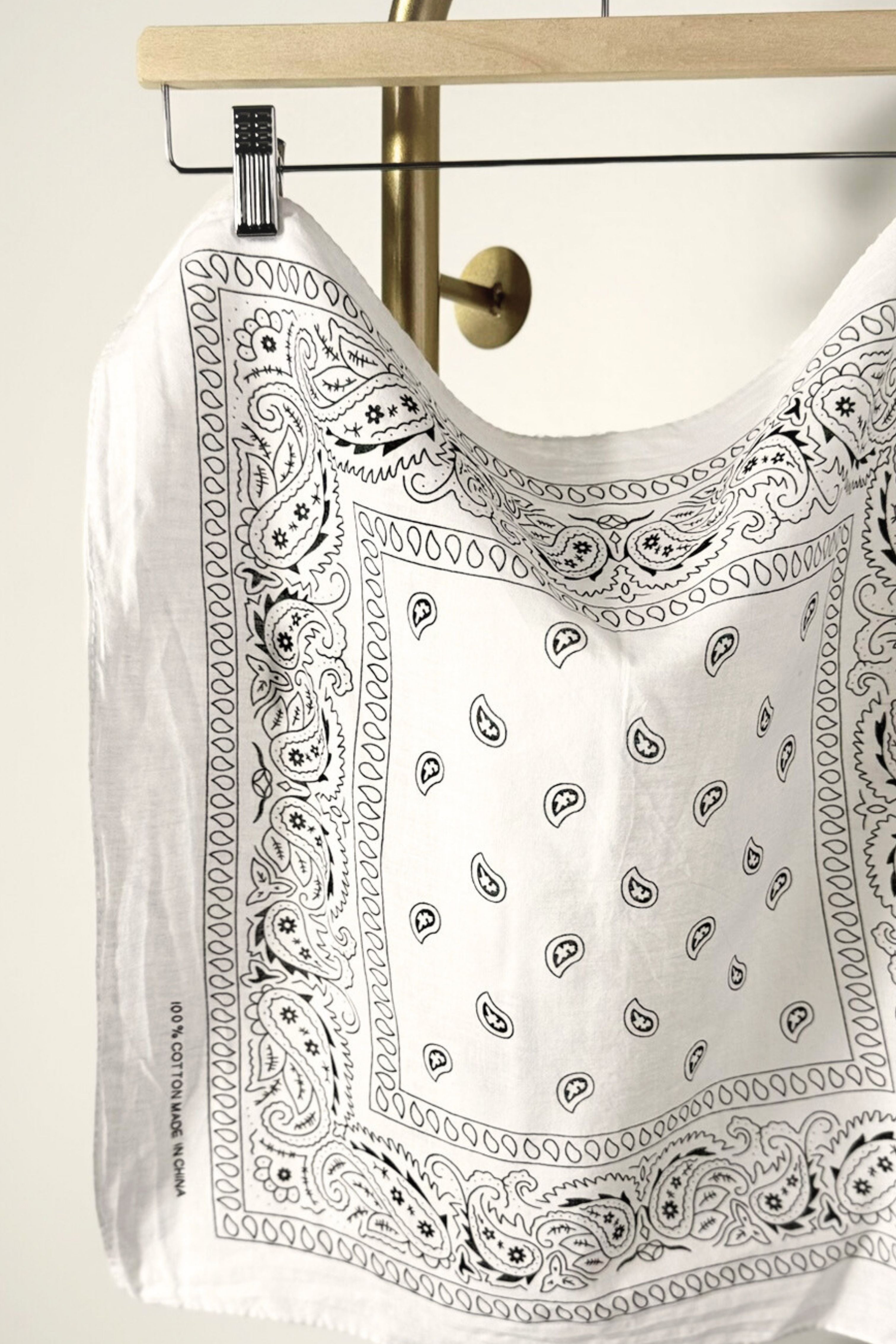 Bandana coton blanc