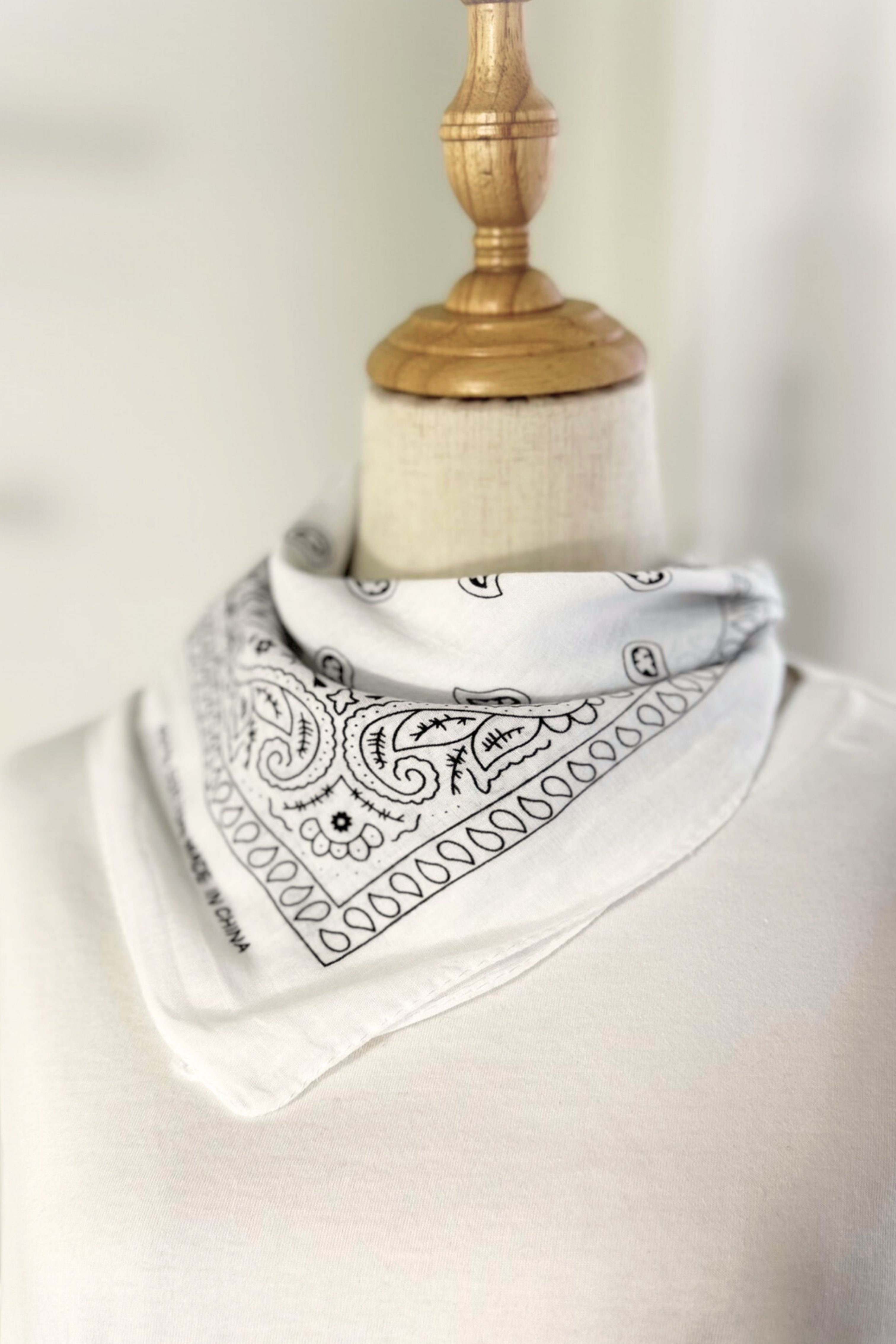 Bandana coton blanc