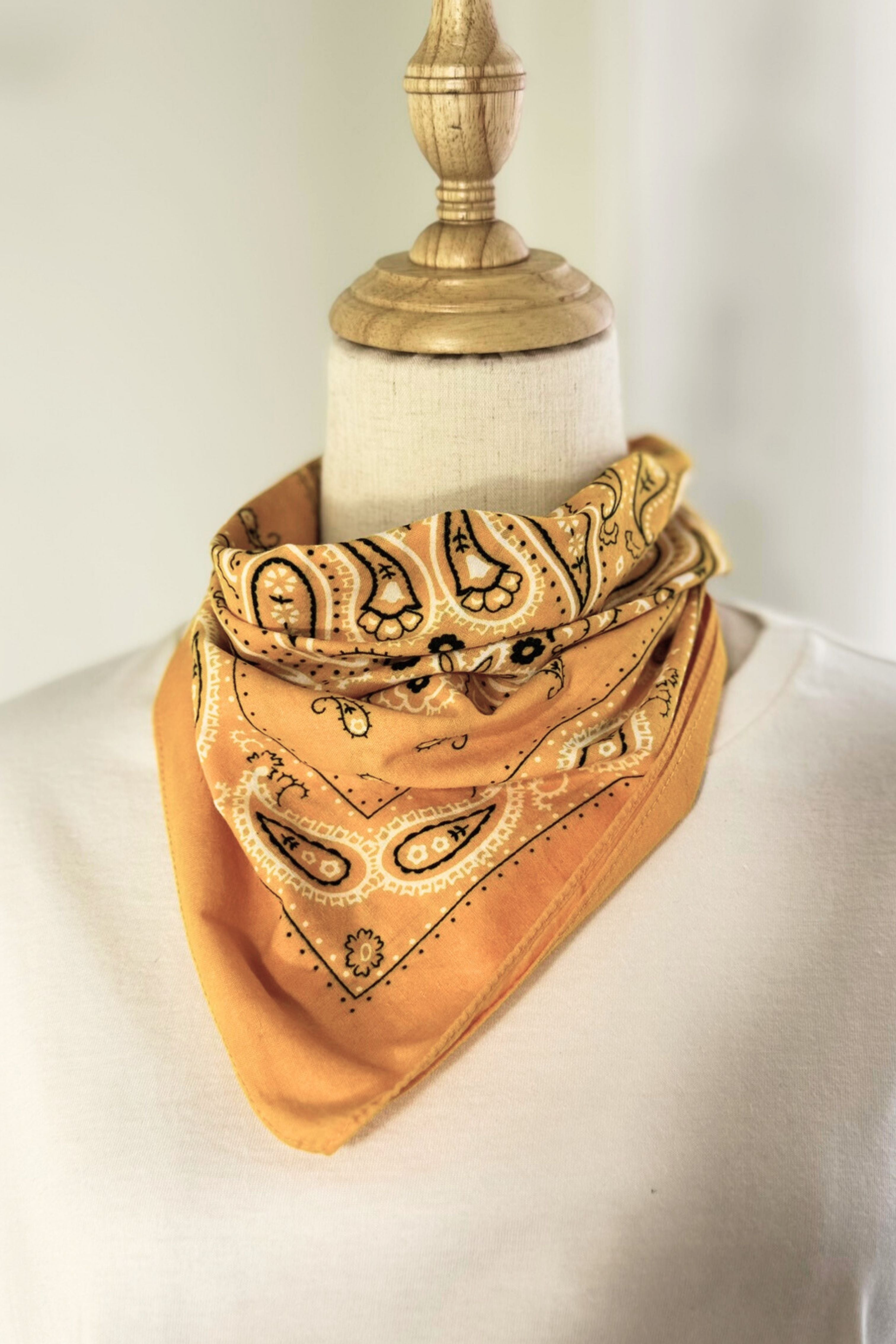 Bandana coton orange classique