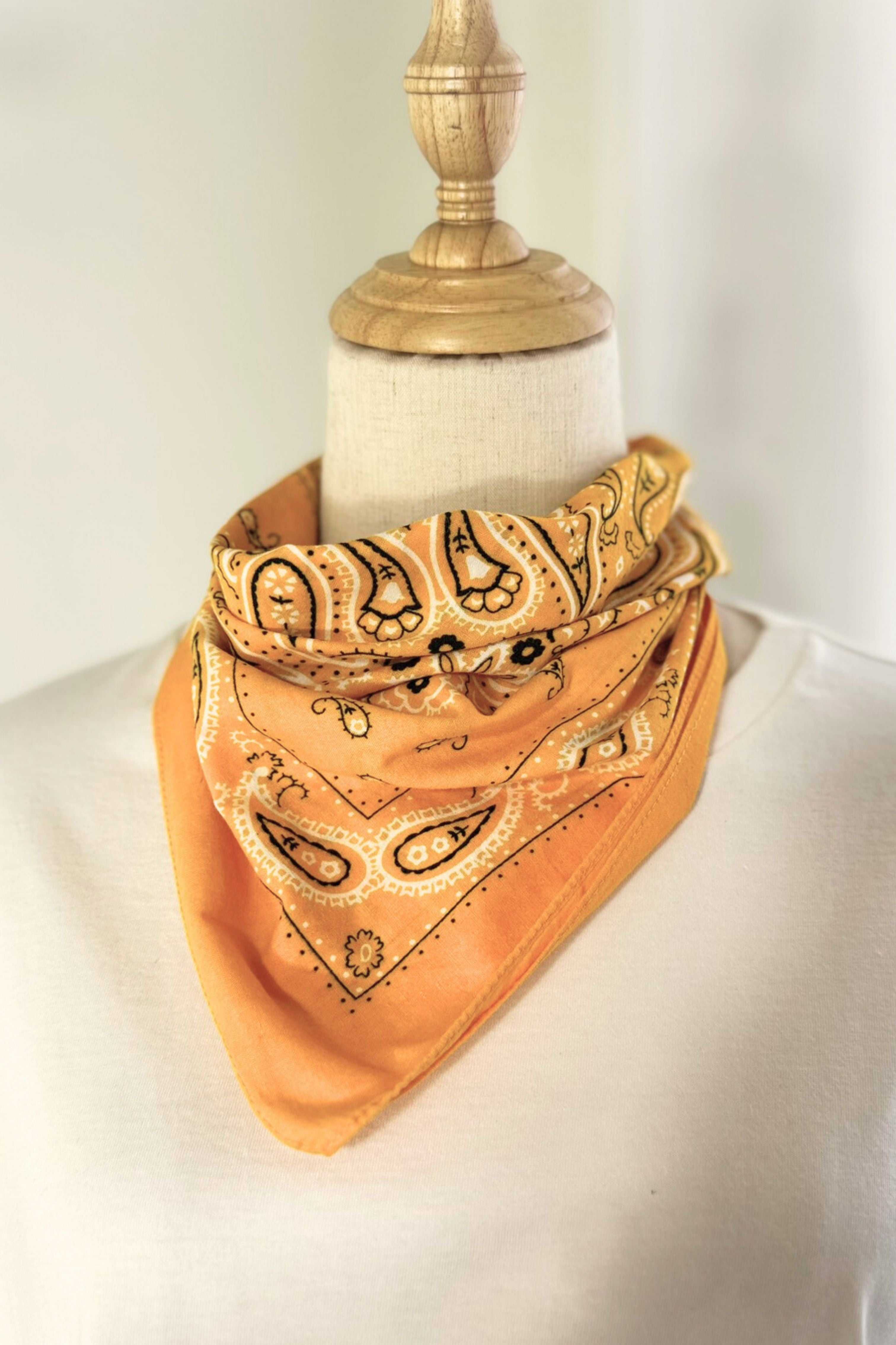 Pink floral silk scarf