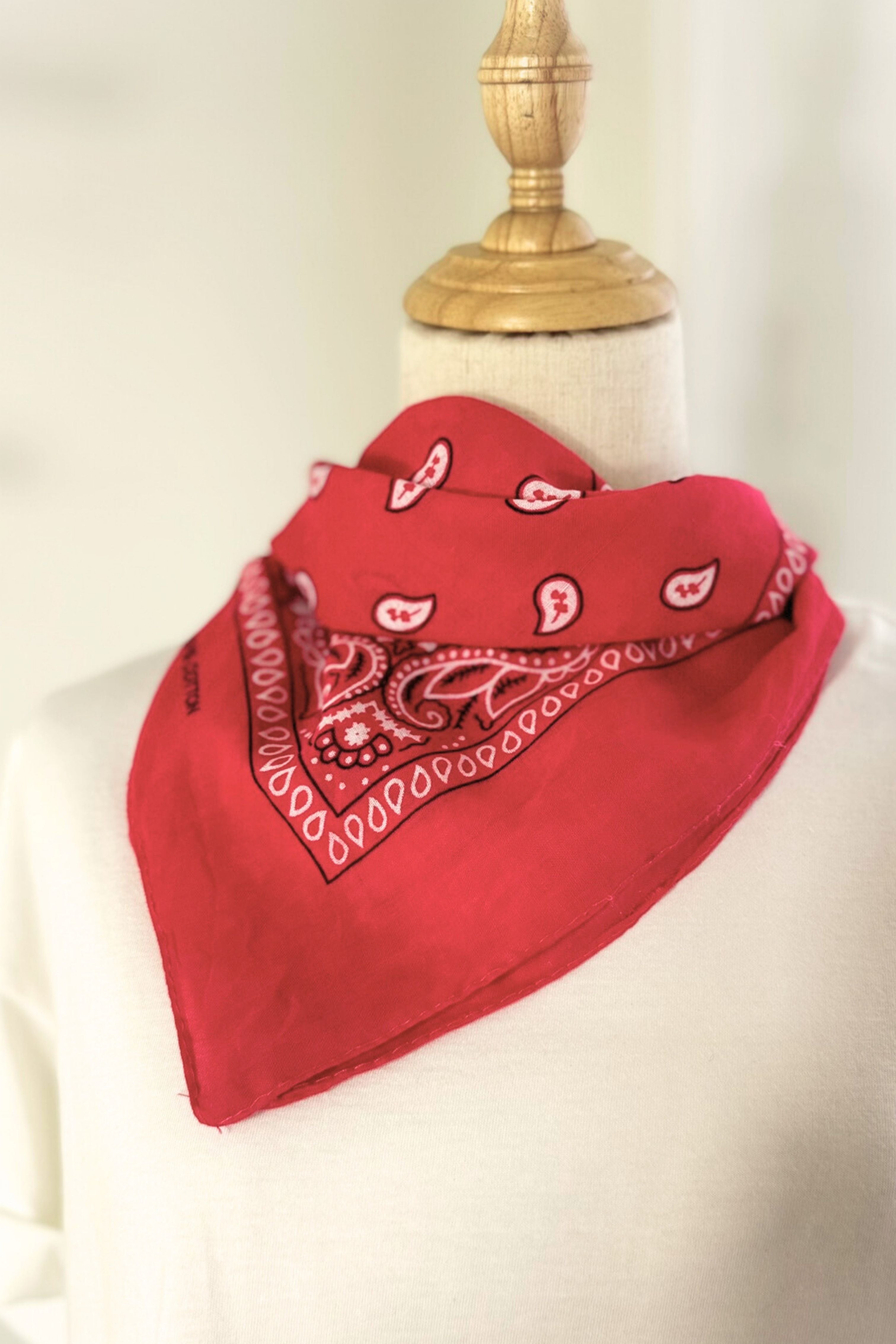 Bandana coton rose fuchsia