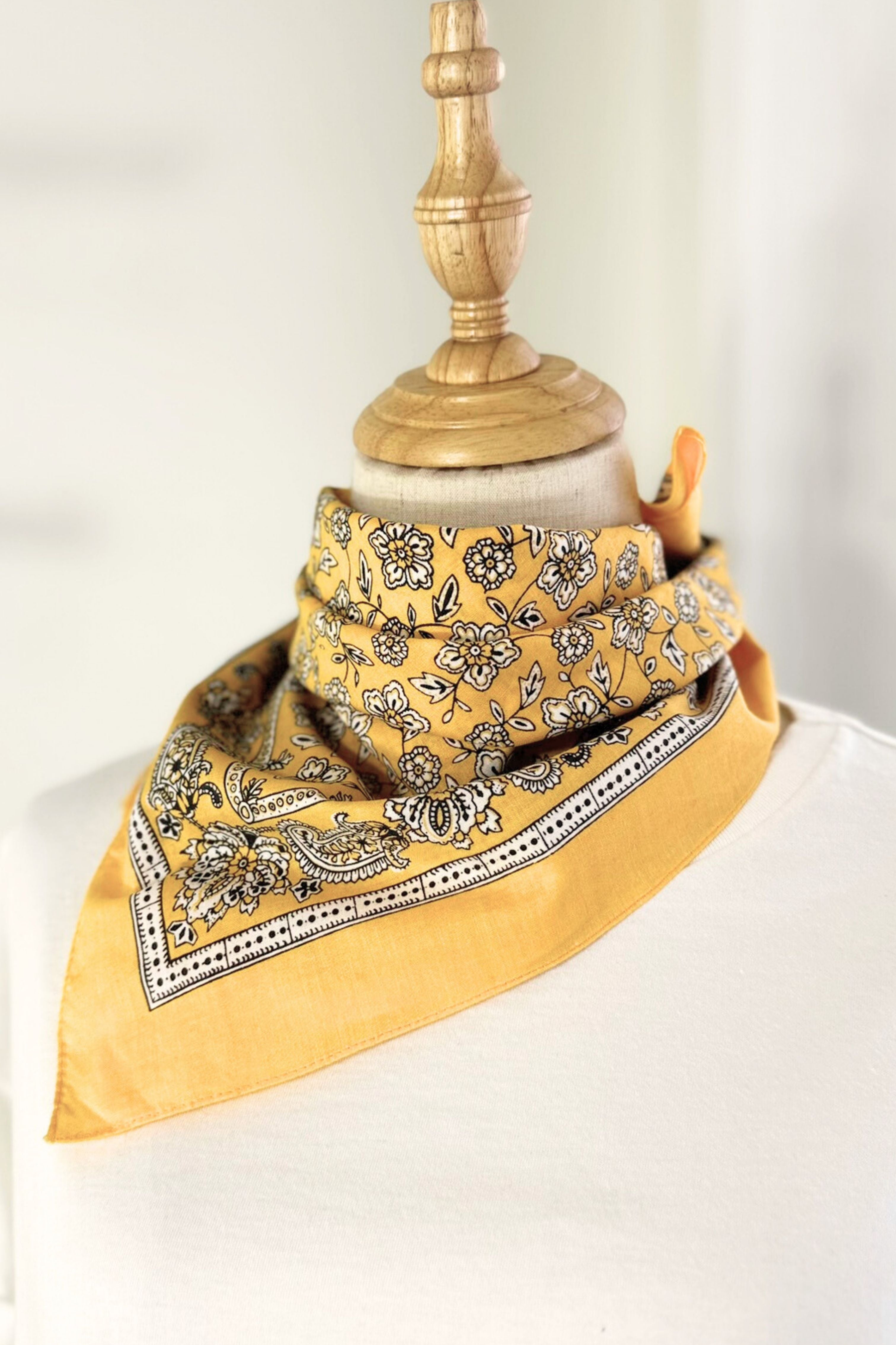 Bandana coton orange clair
