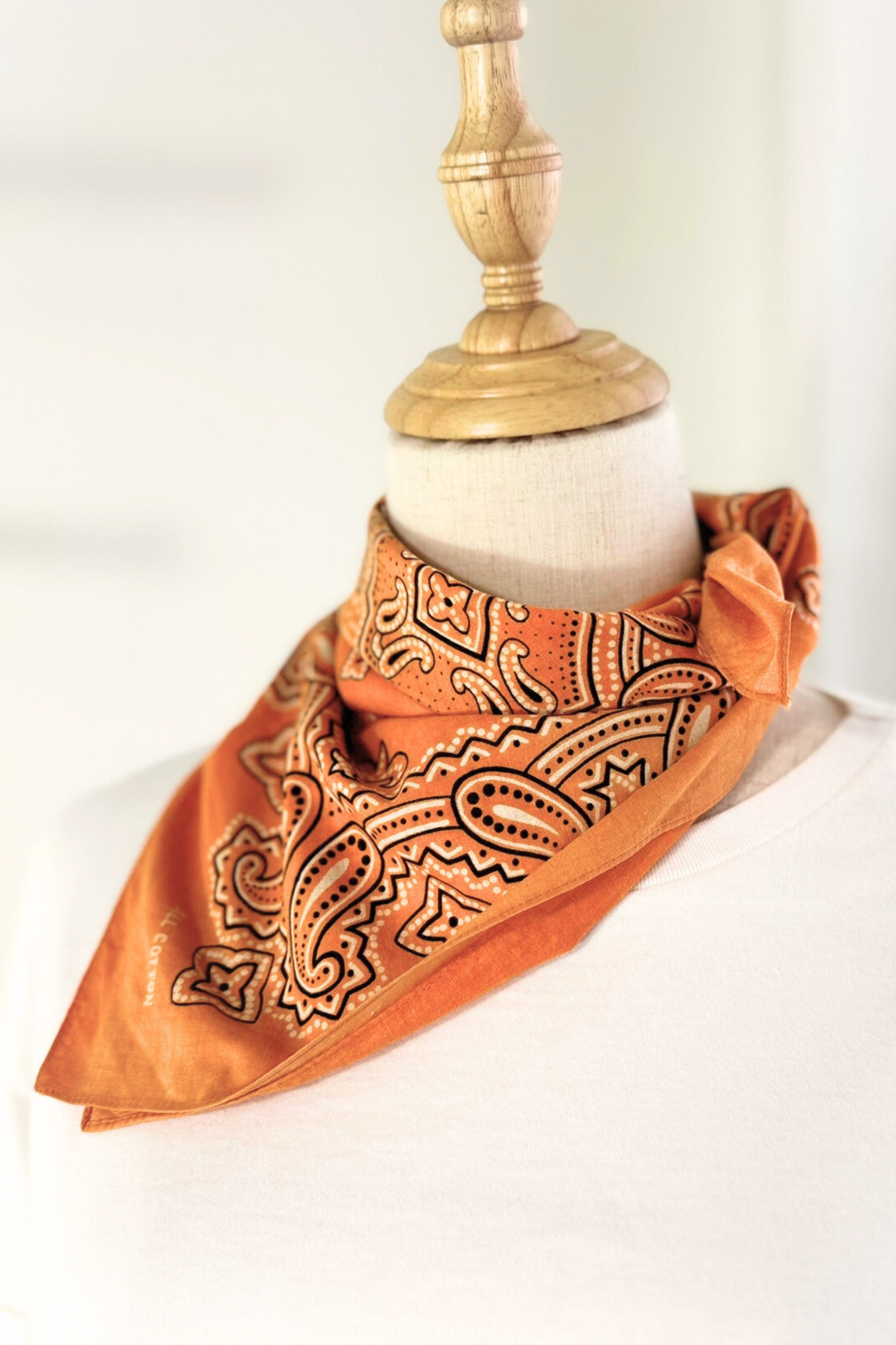 Bandana coton orange
