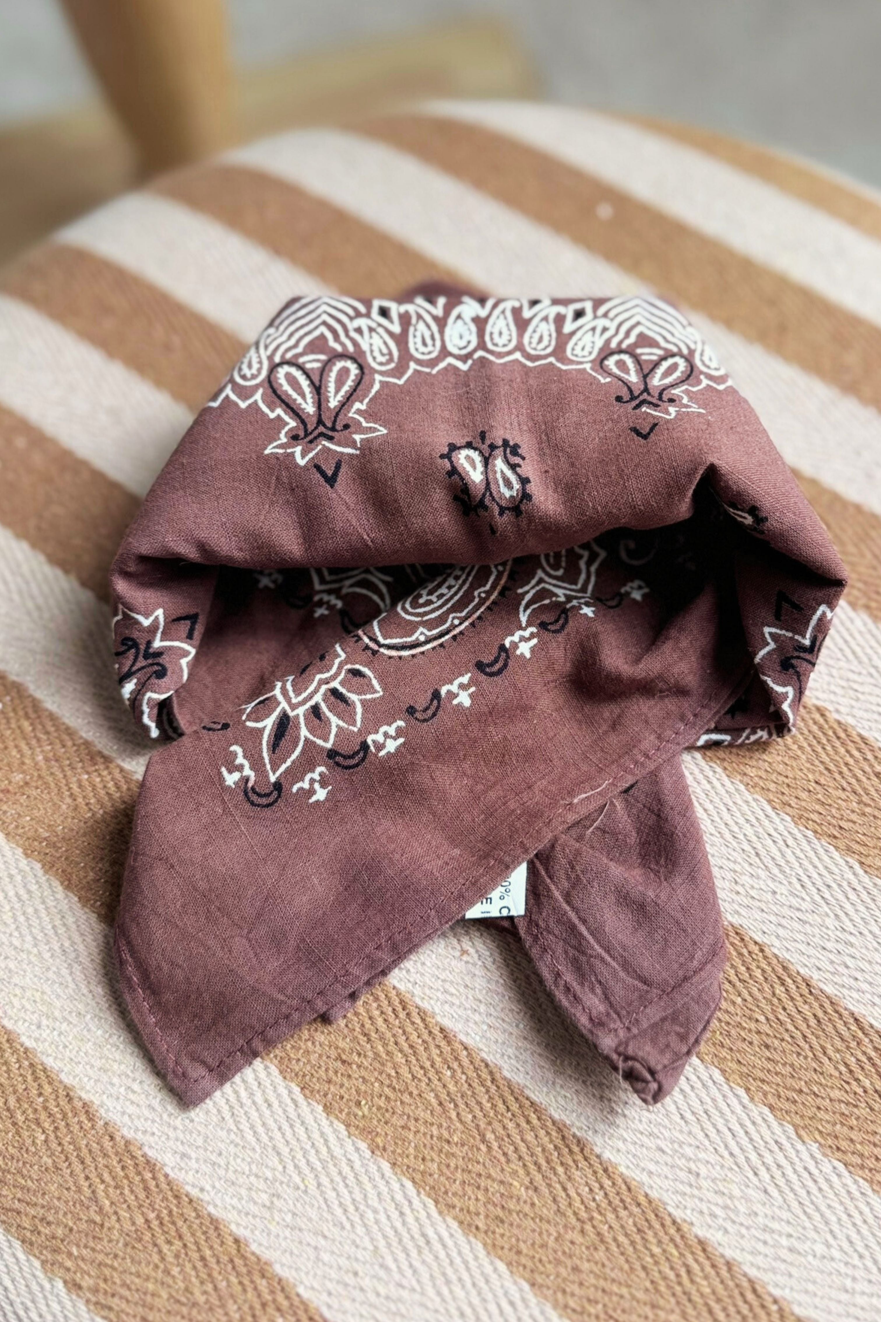 Pink floral silk scarf