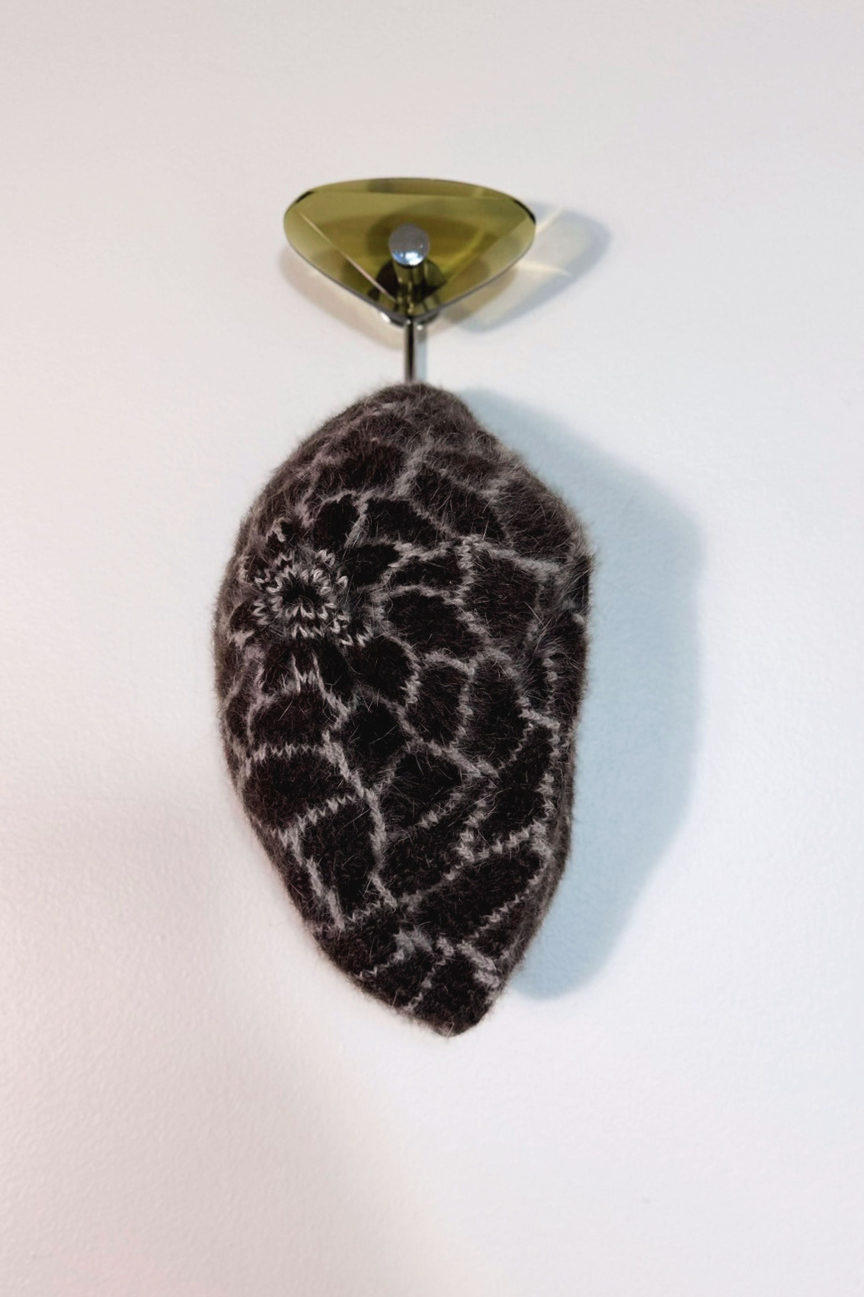 Bonnet en mohair léopard