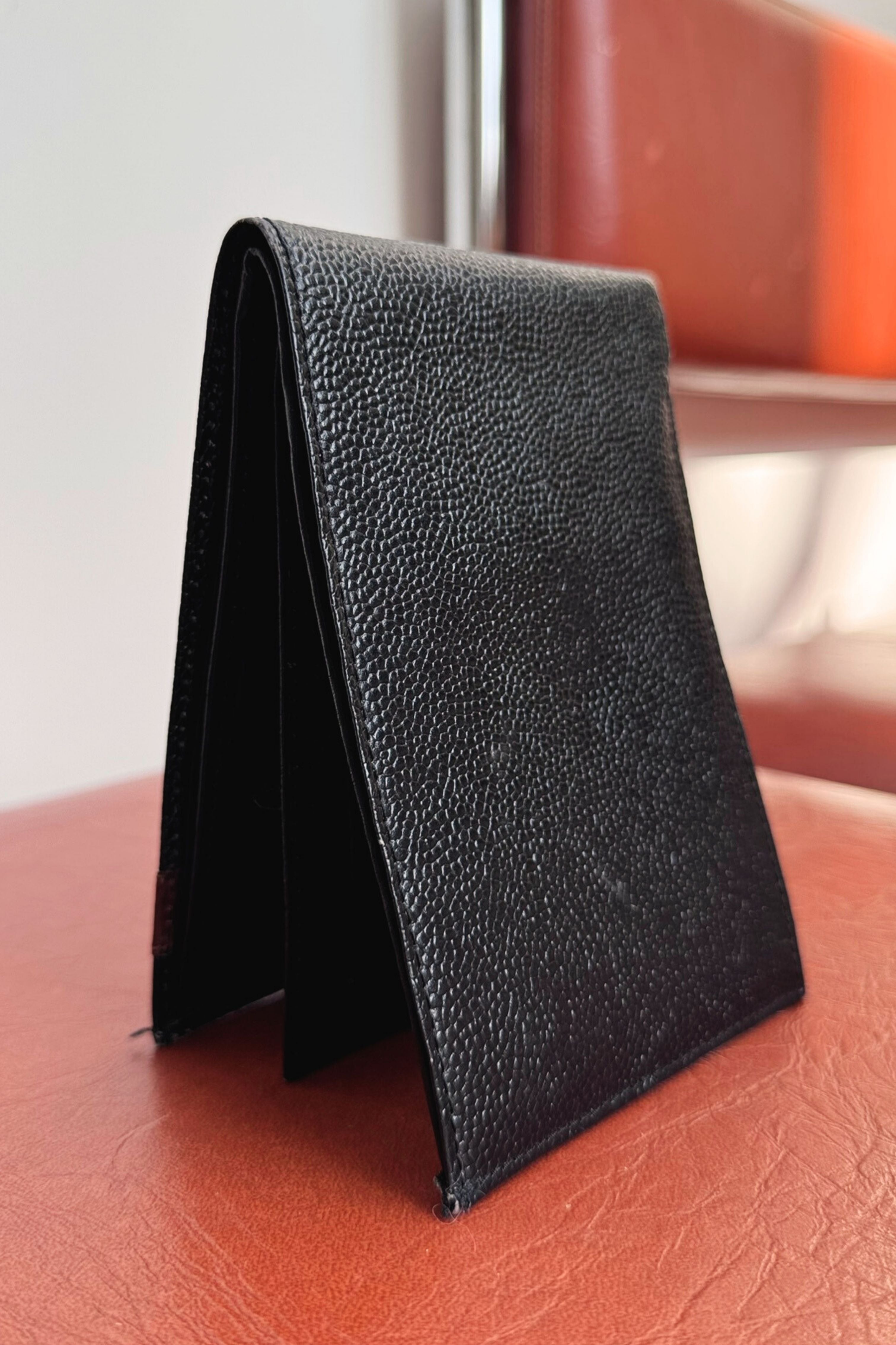 Pourchet black leather coin purse