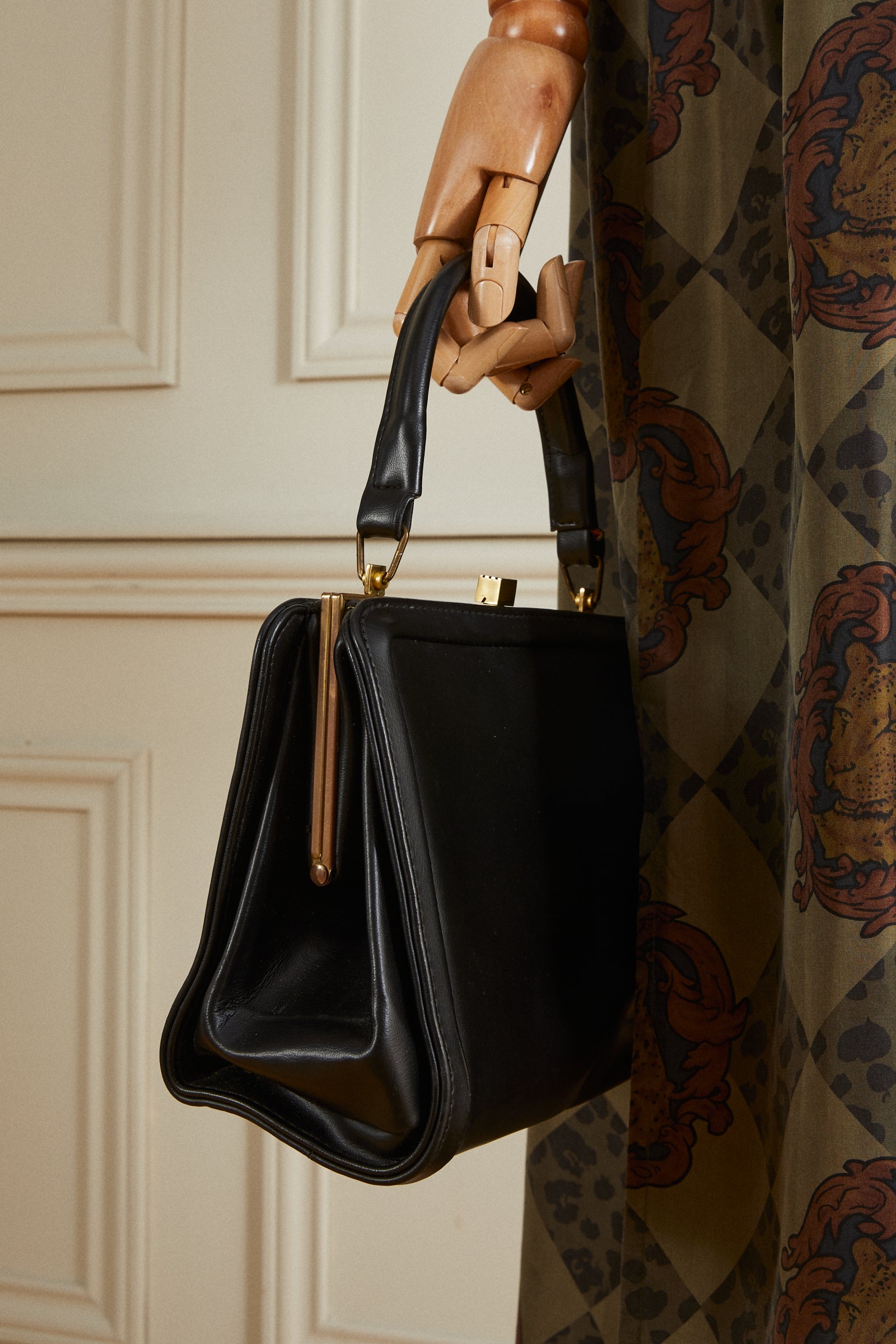 Sac à main cuir noir