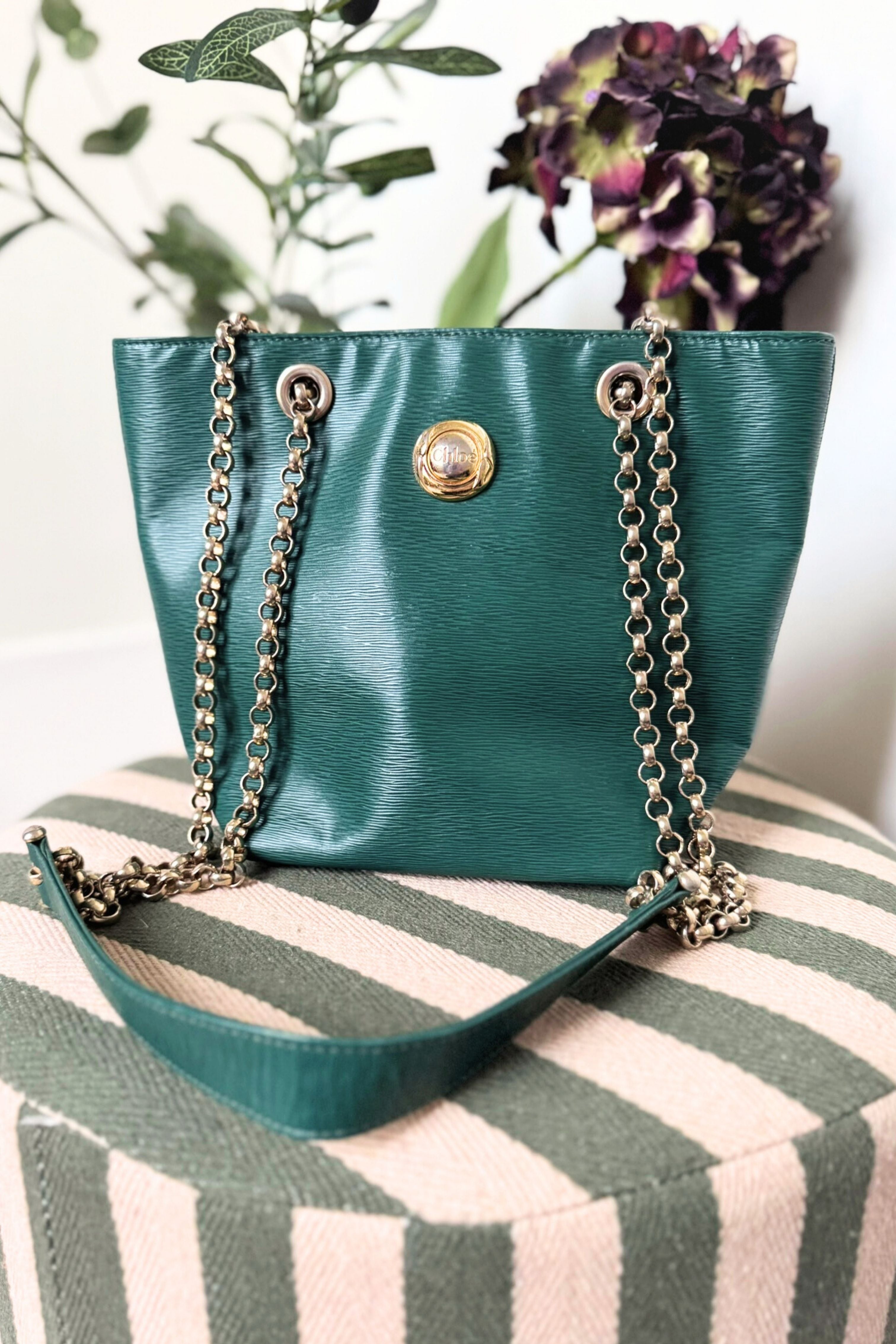 Sac seau en cuir Chloé authentique