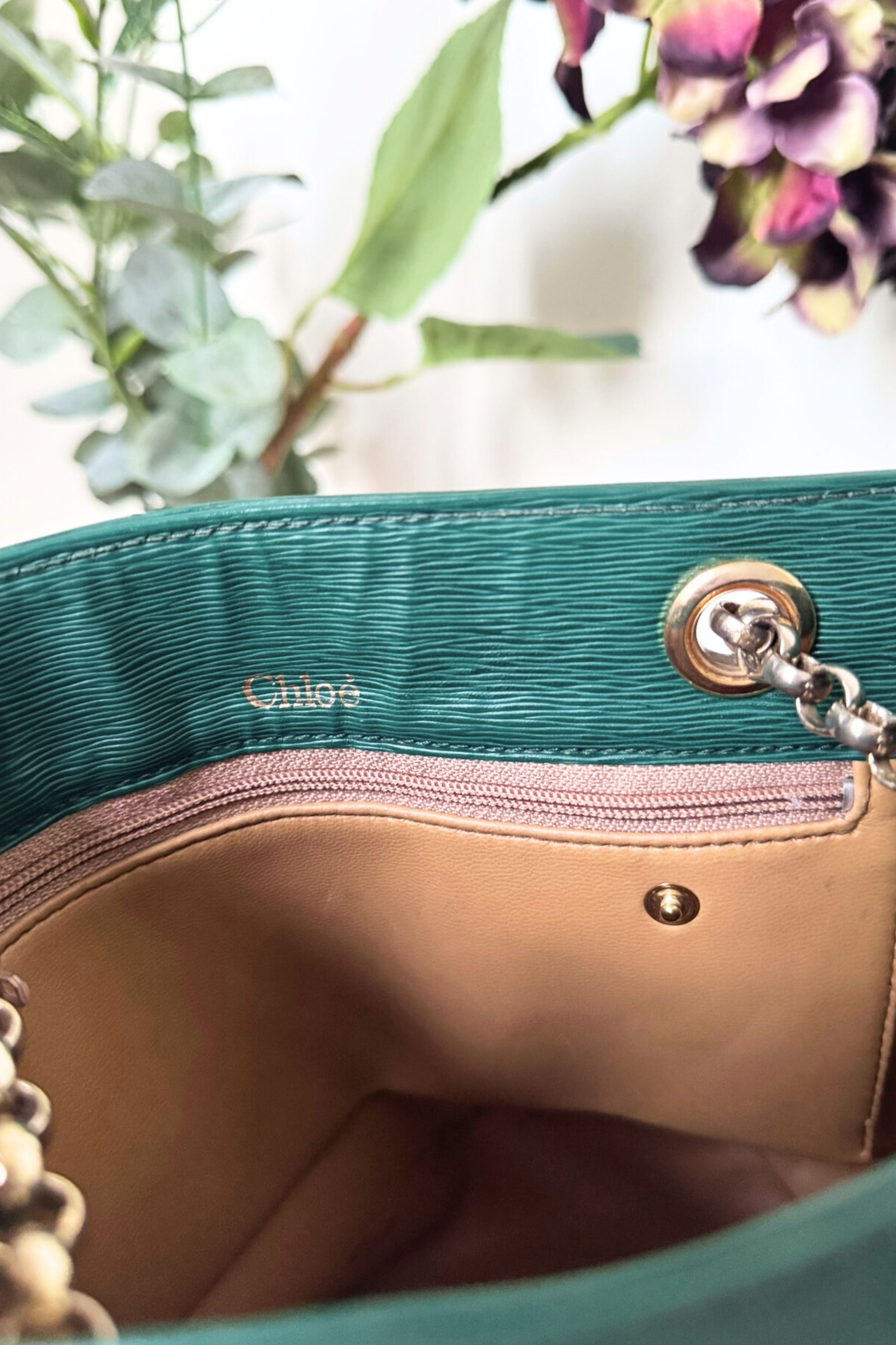 Sac seau en cuir Chloé authentique