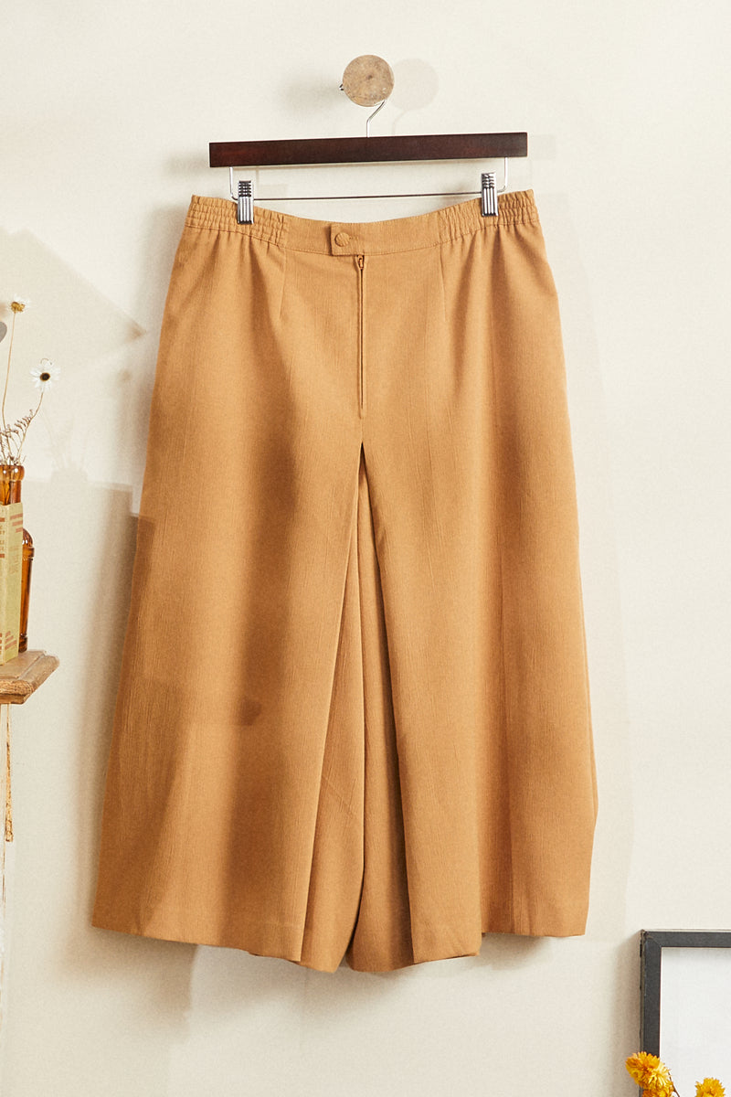 Jupe culotte ocre