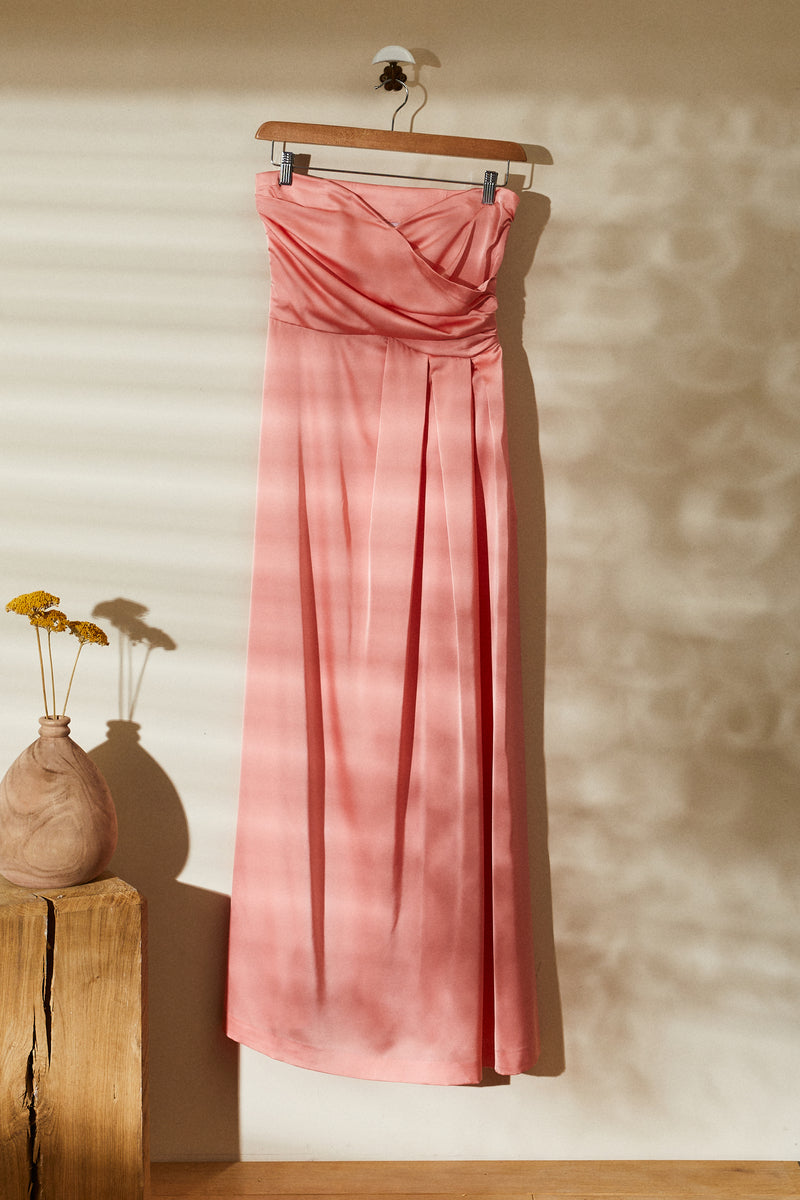 Ensemble robe et boléro rose