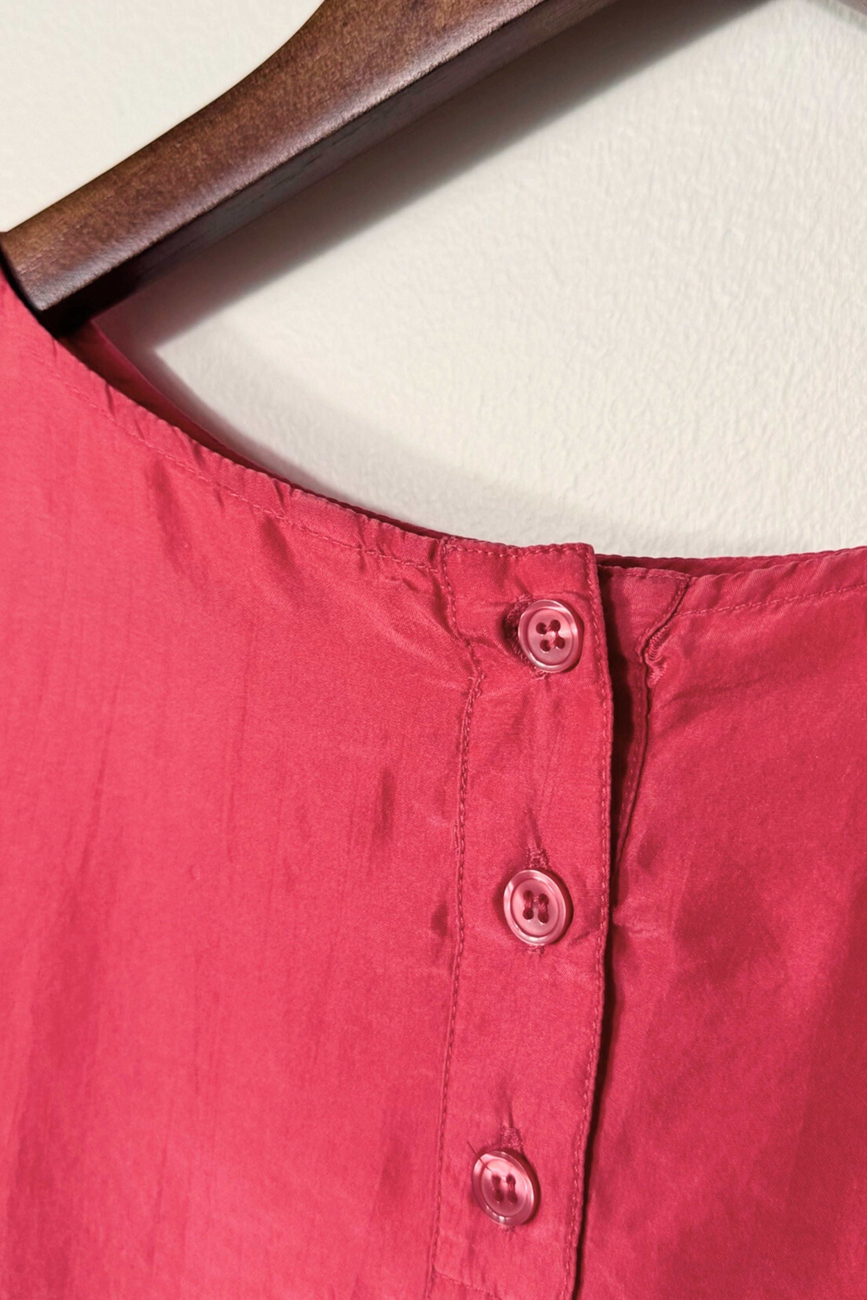 Blouse en soie ample rose