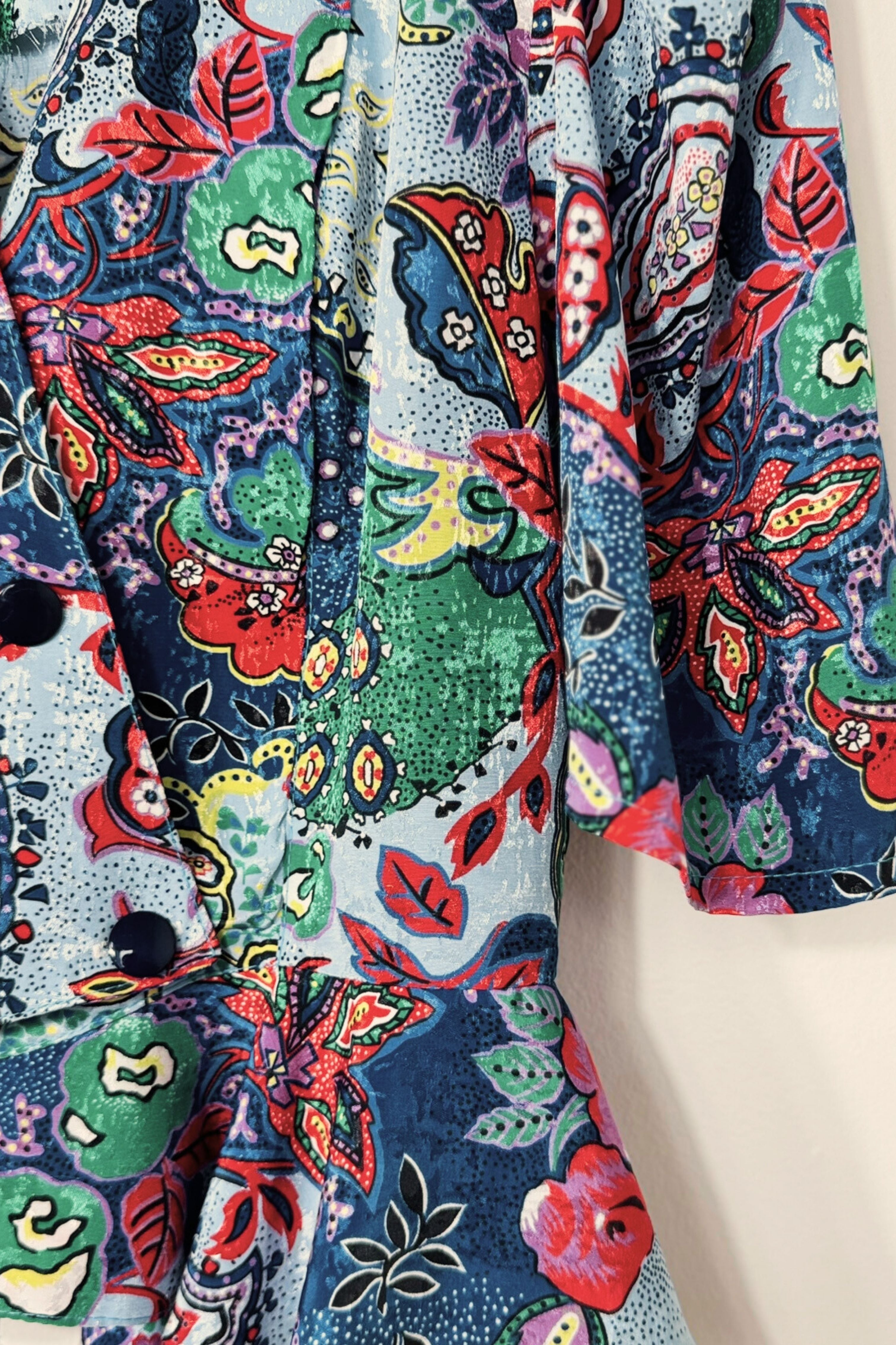 Chemise fantaisie ajustée soyeux coloré