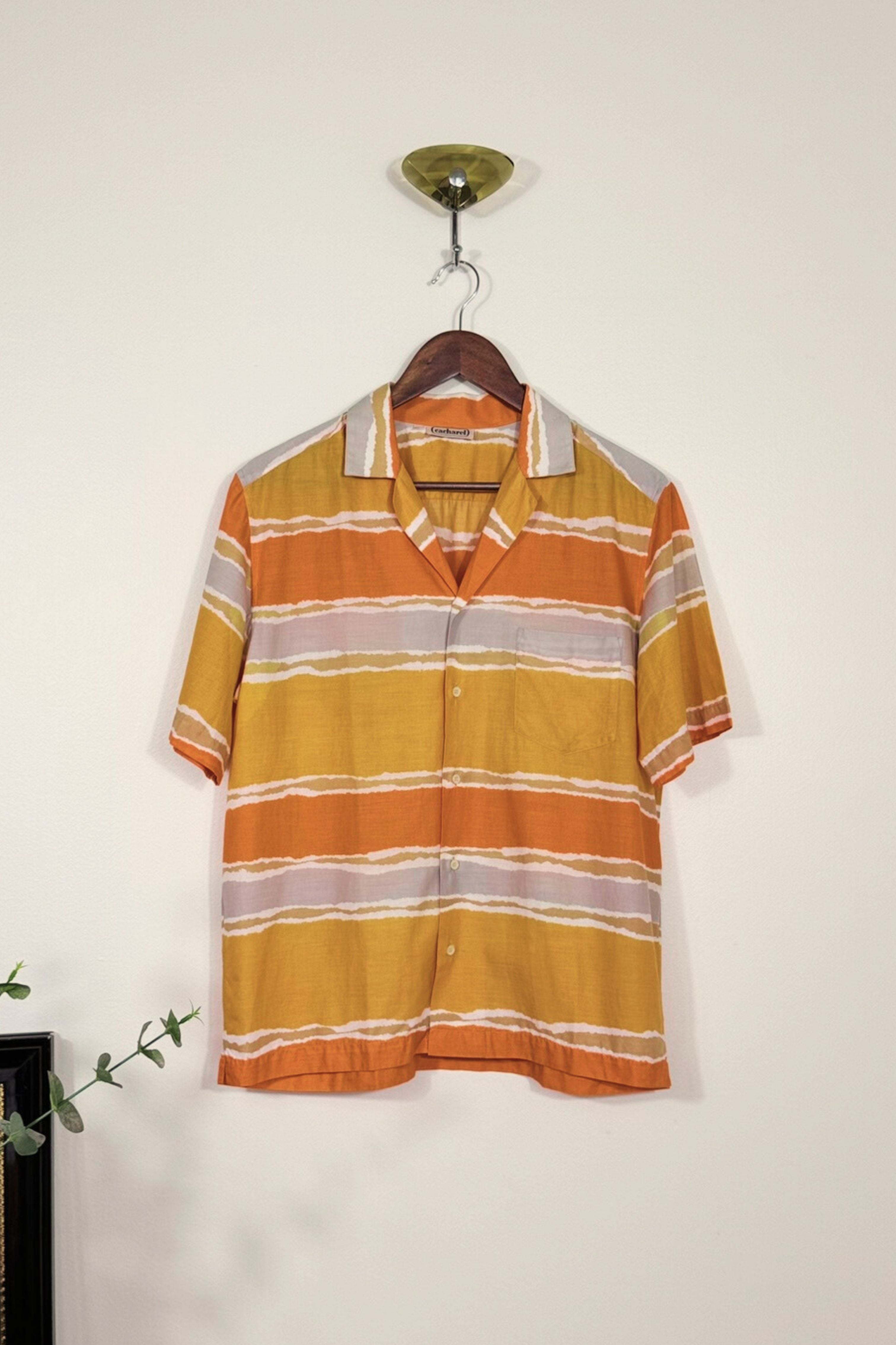 Chemisier en coton tie & die orange