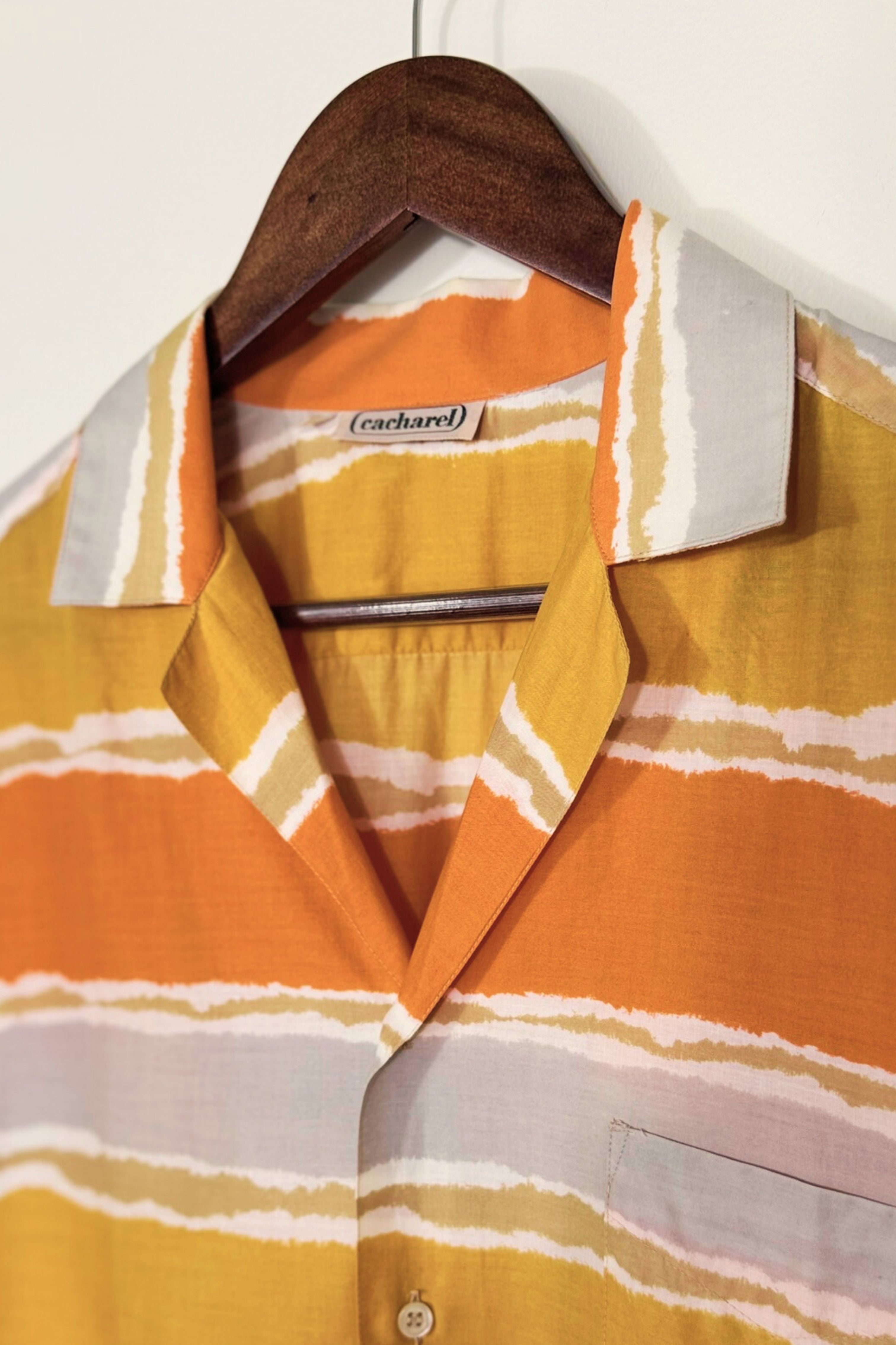 Chemisier en coton tie & die orange