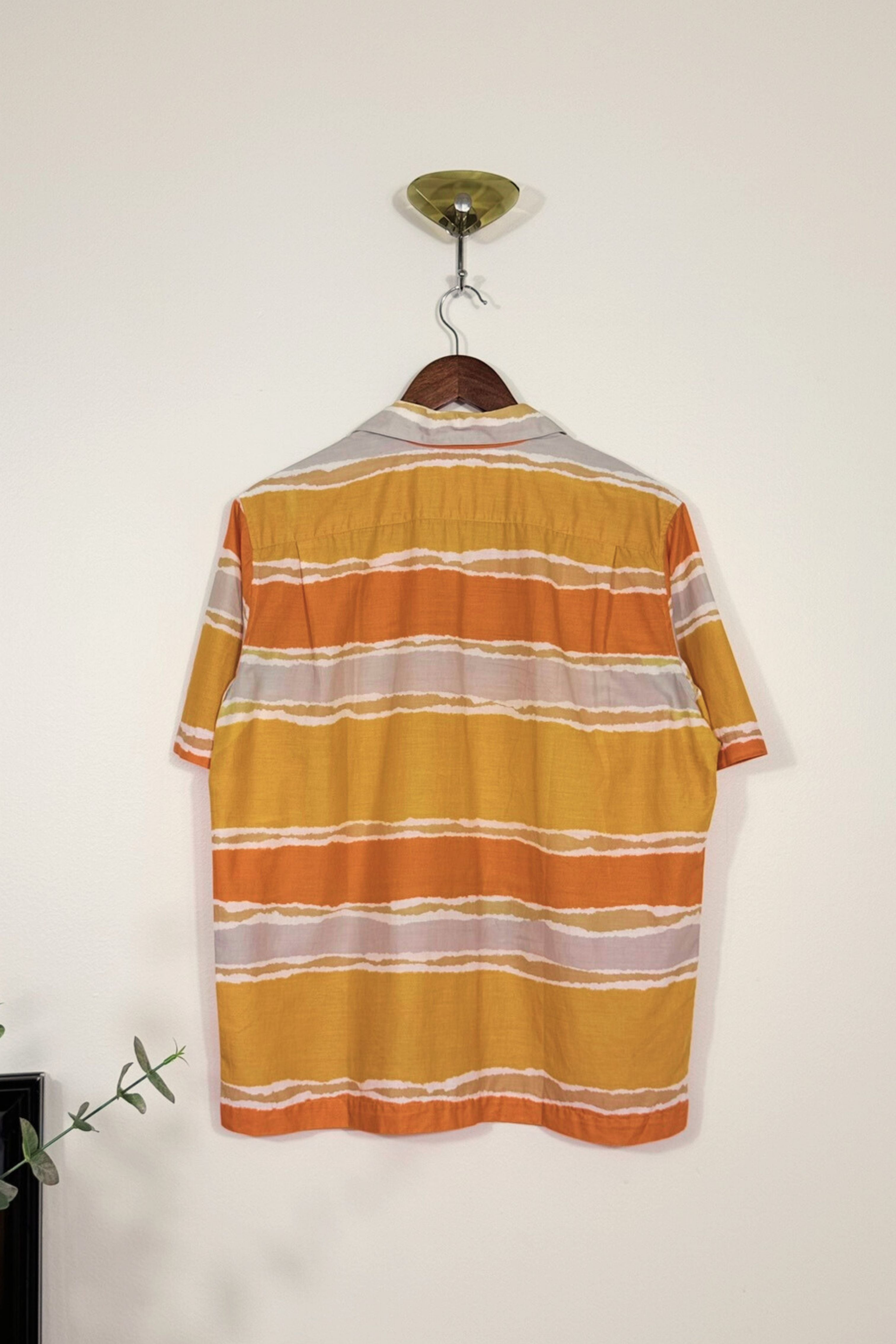 Chemisier en coton tie & die orange