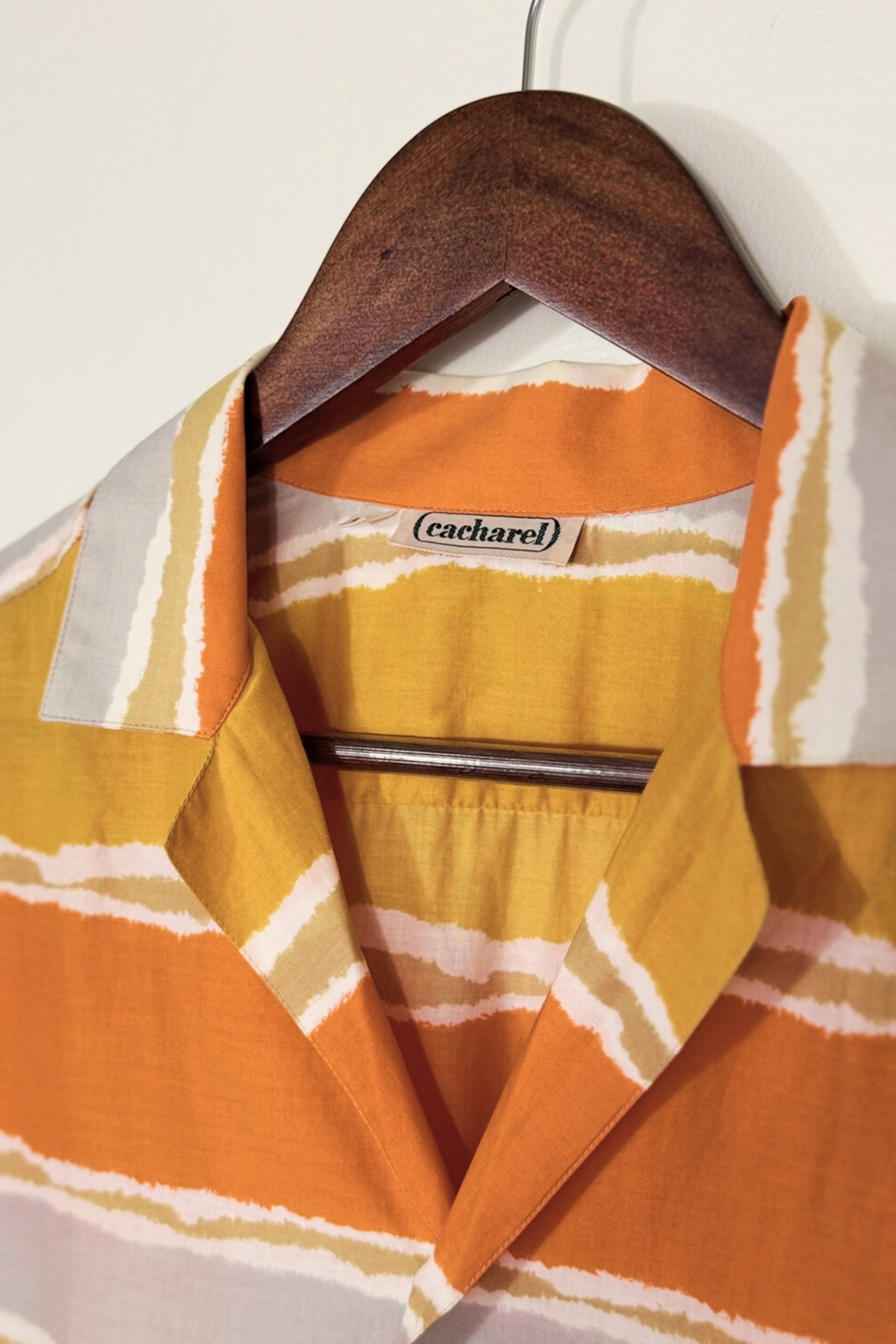 Chemisier en coton tie & die orange
