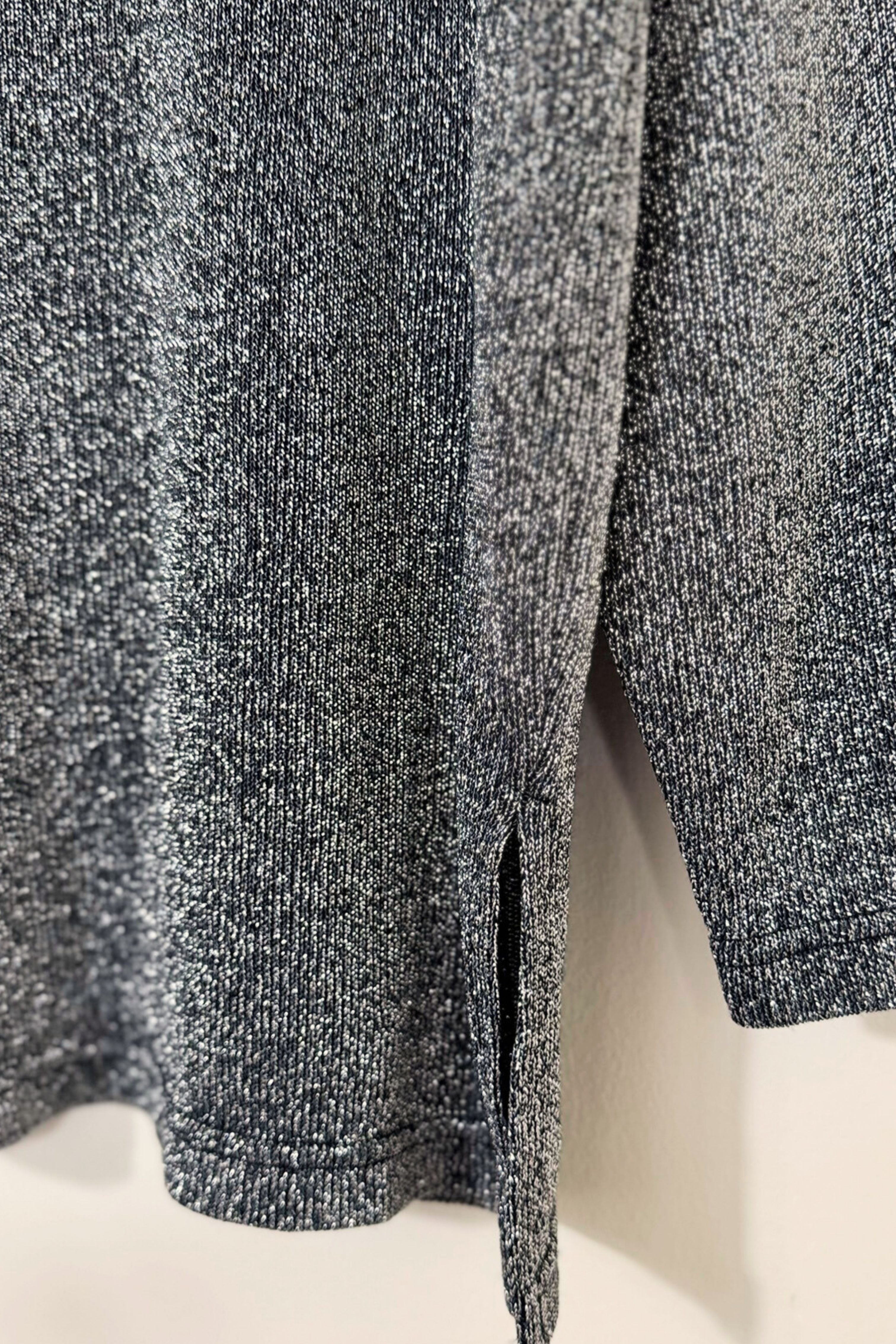 Pull à maille lurex pailleté gris
