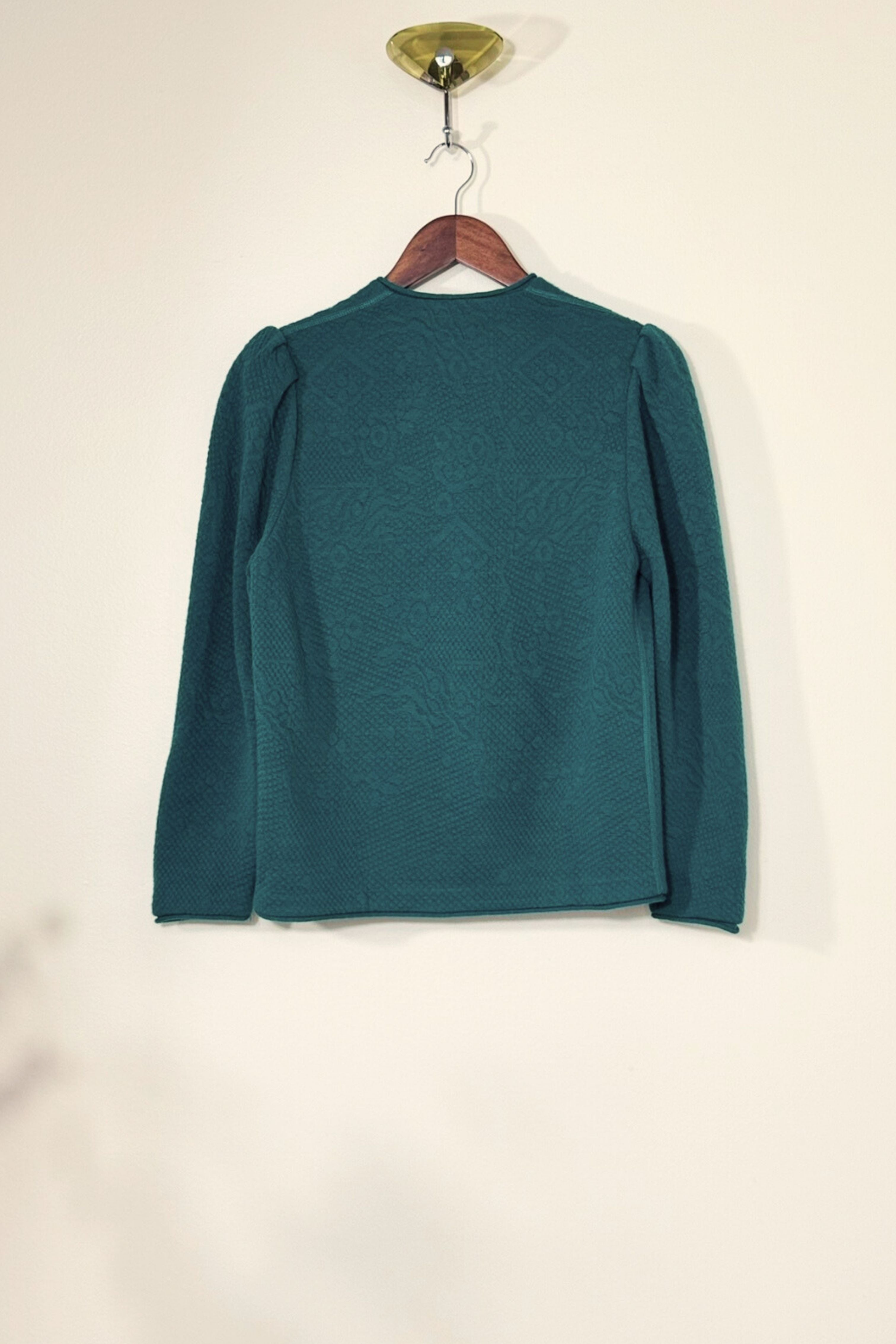 Gilet en laine bleu canard