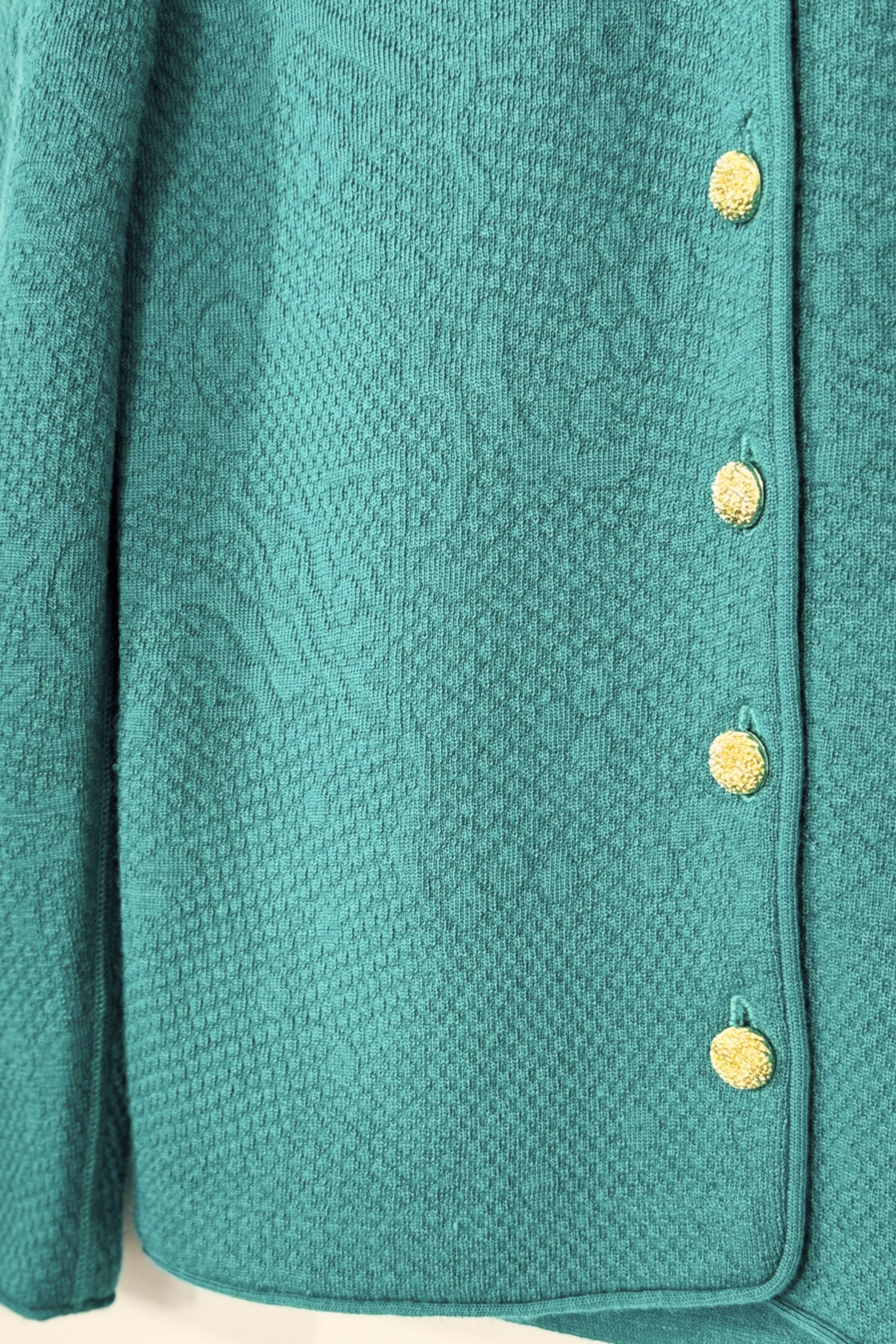 Gilet en laine bleu canard