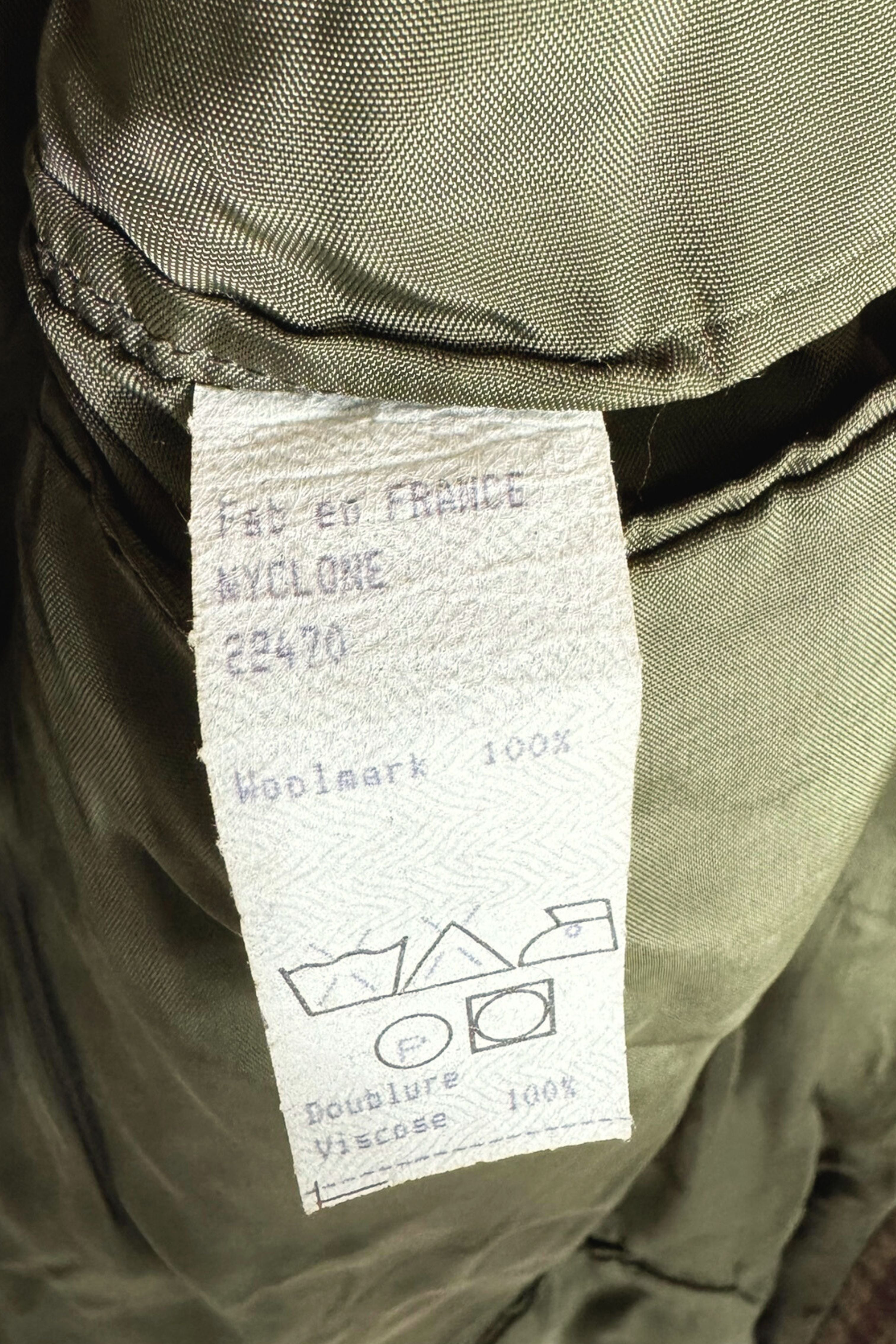 Veste en laine à carreaux marron