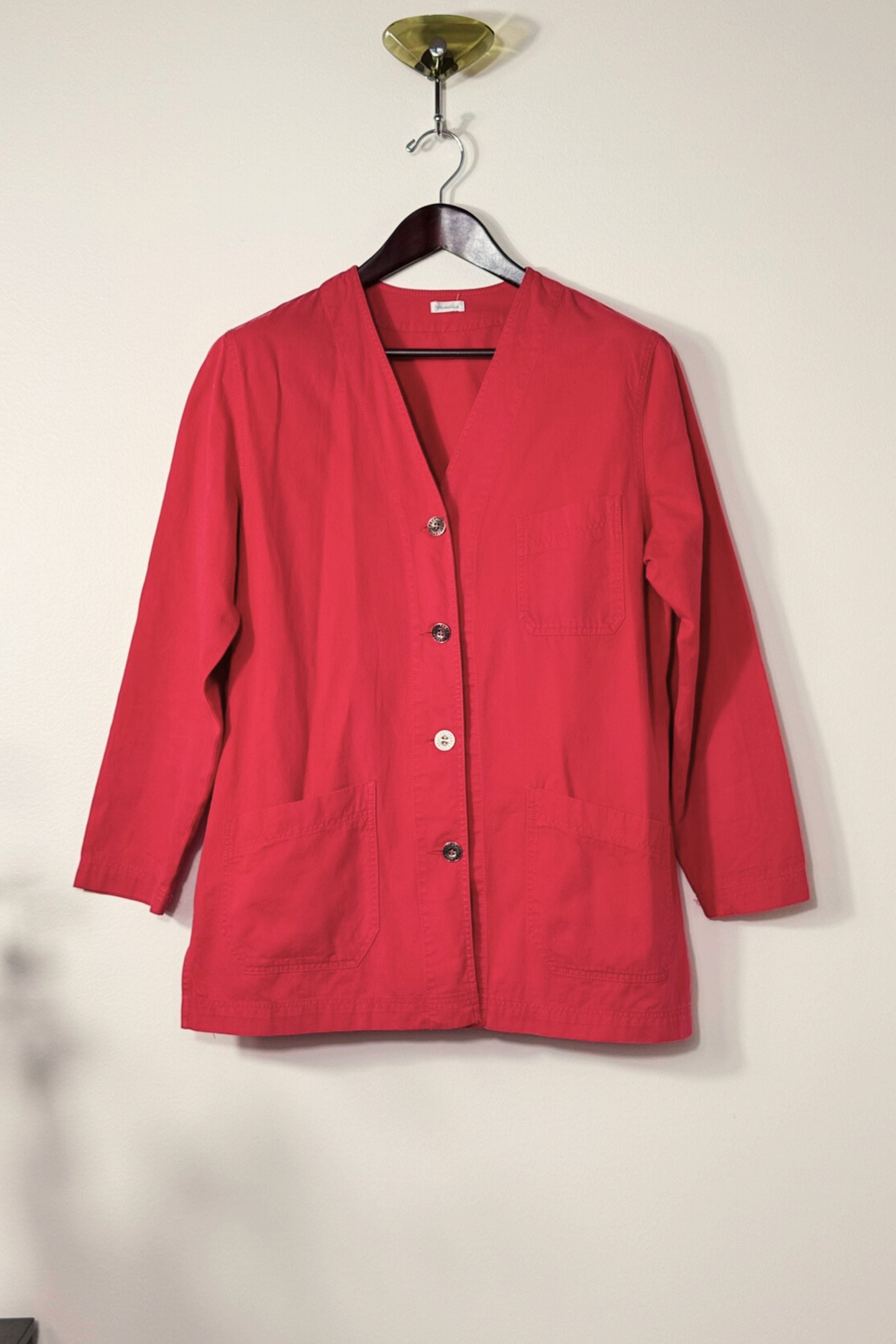 Long fuchsia jacket
