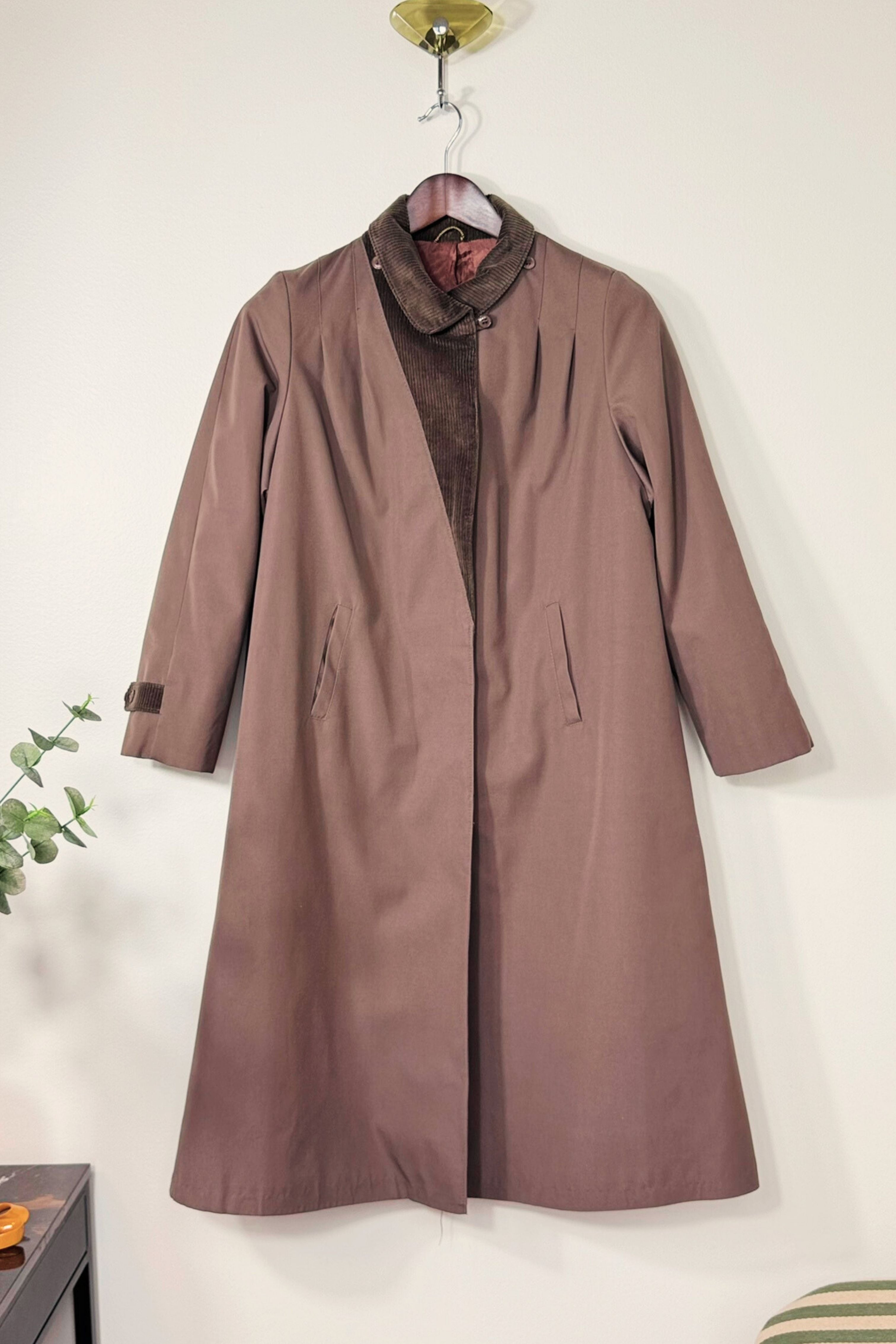 Light gray trench coat