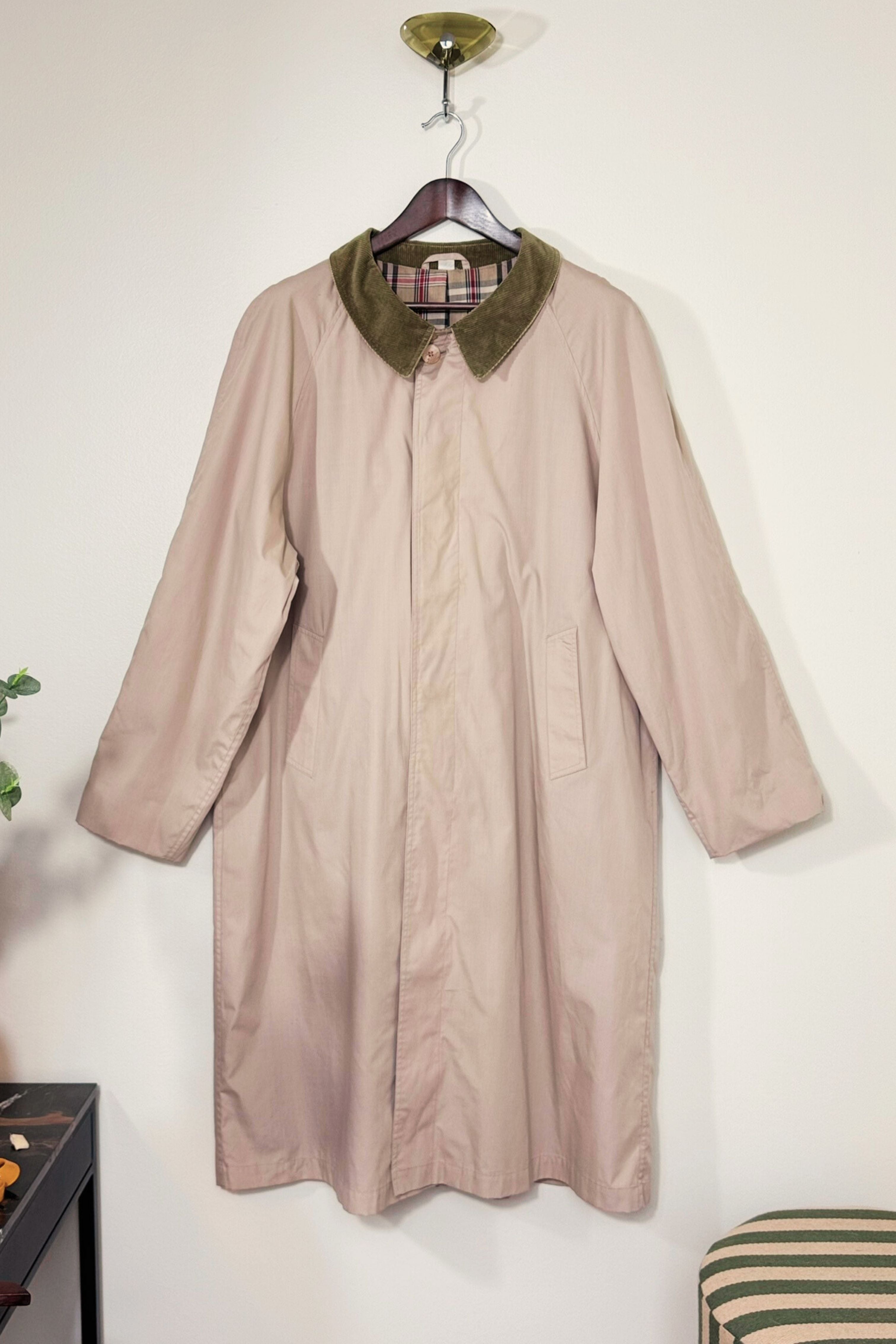 Light gray trench coat