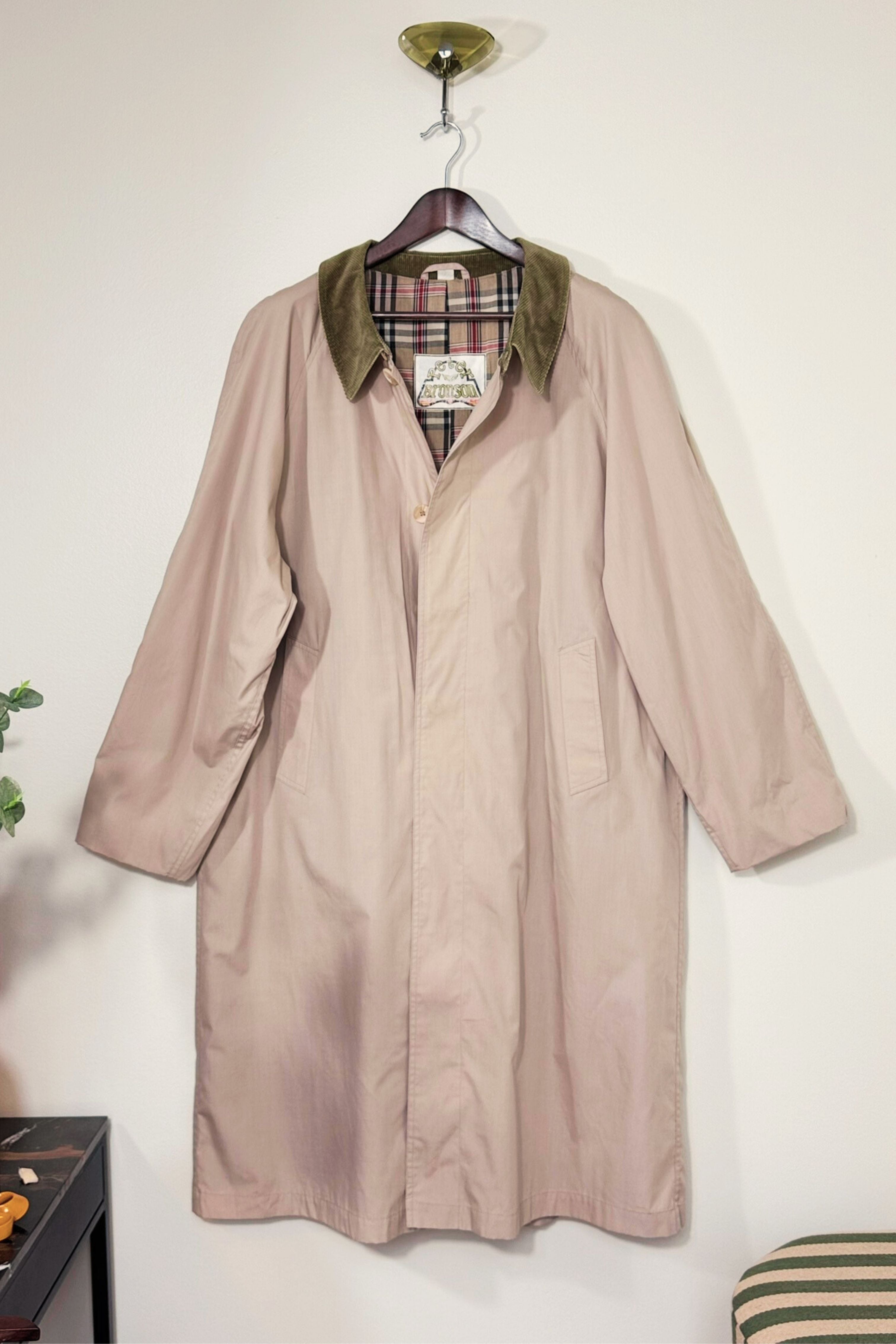 Light gray trench coat